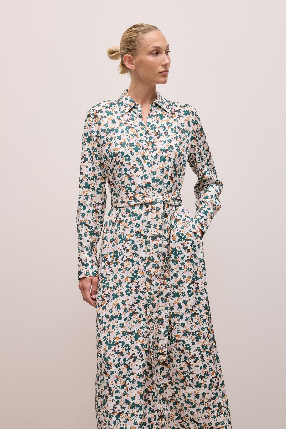 Liora Modal Floral Shirt Dress