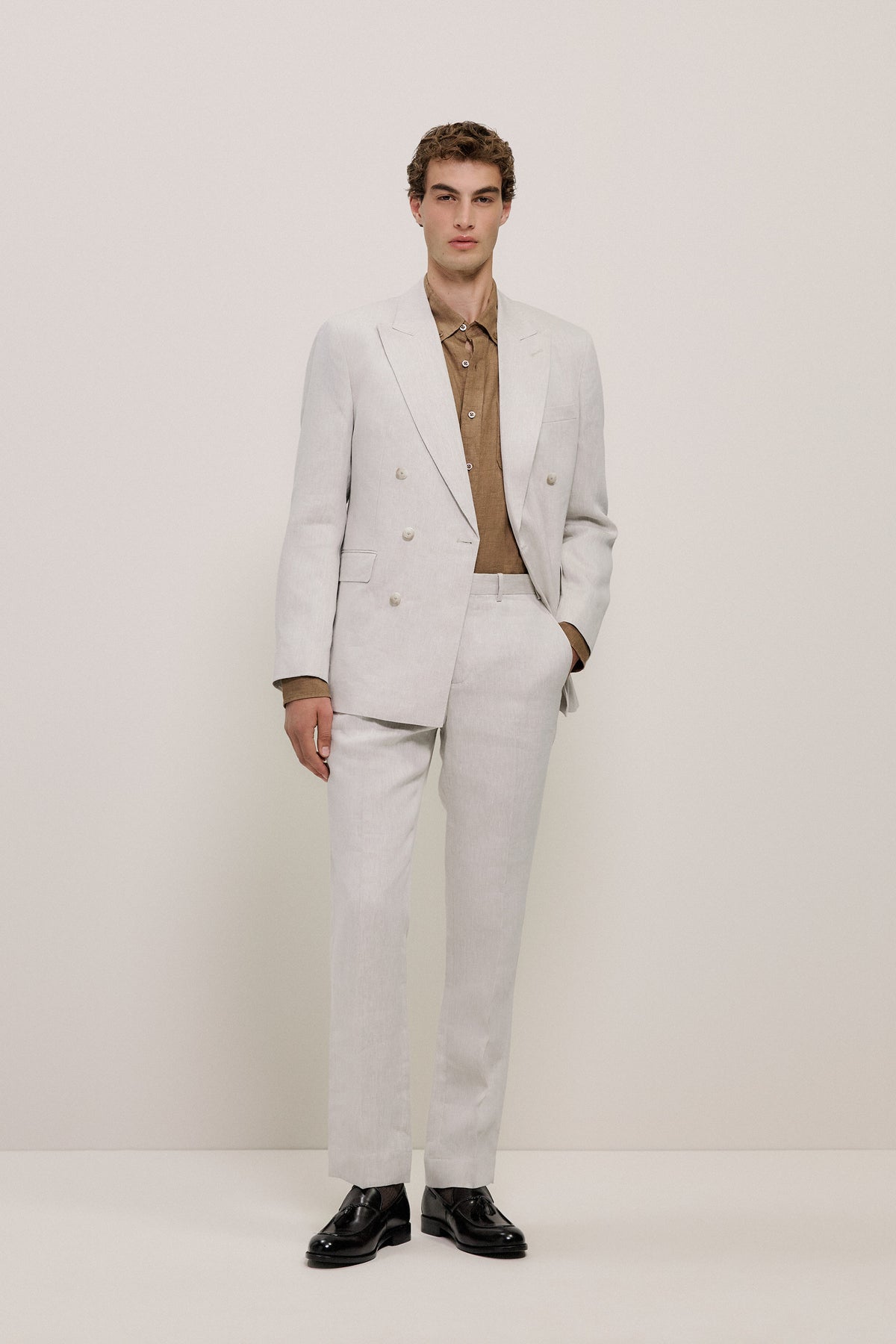 Regular Fit Delave Linen Shirt
