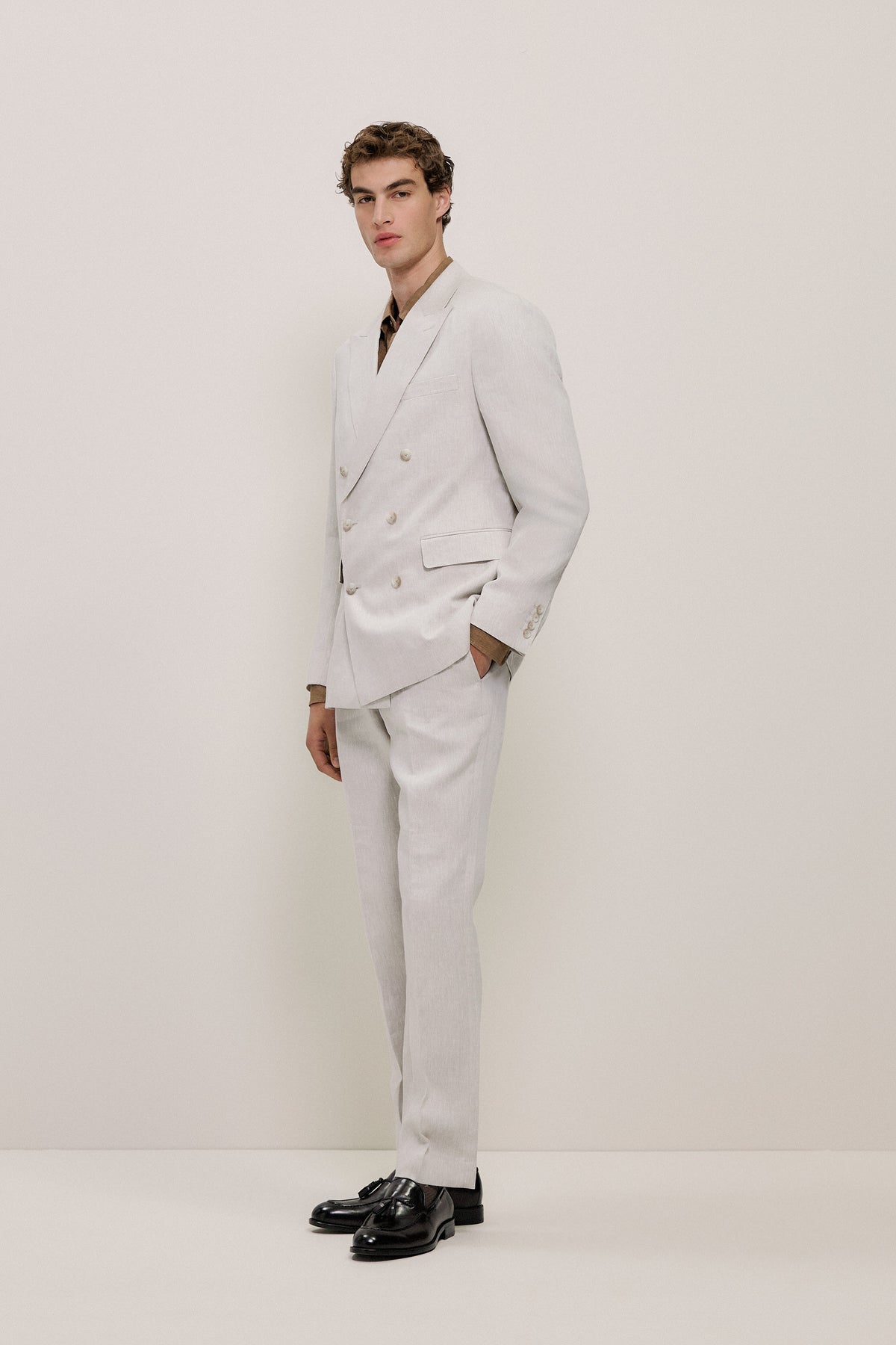 Regular Fit Delave Linen Shirt