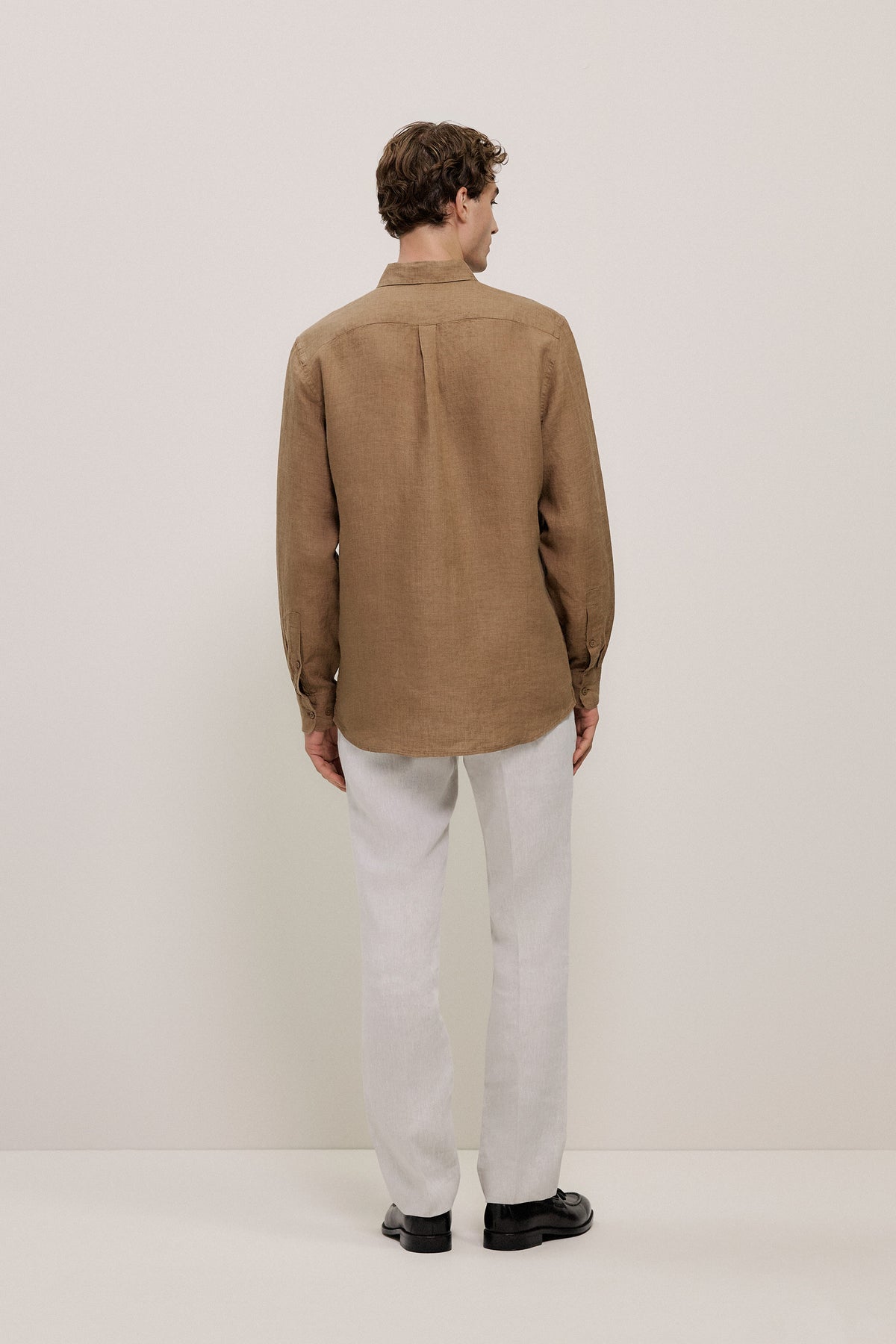 Regular Fit Delave Linen Shirt