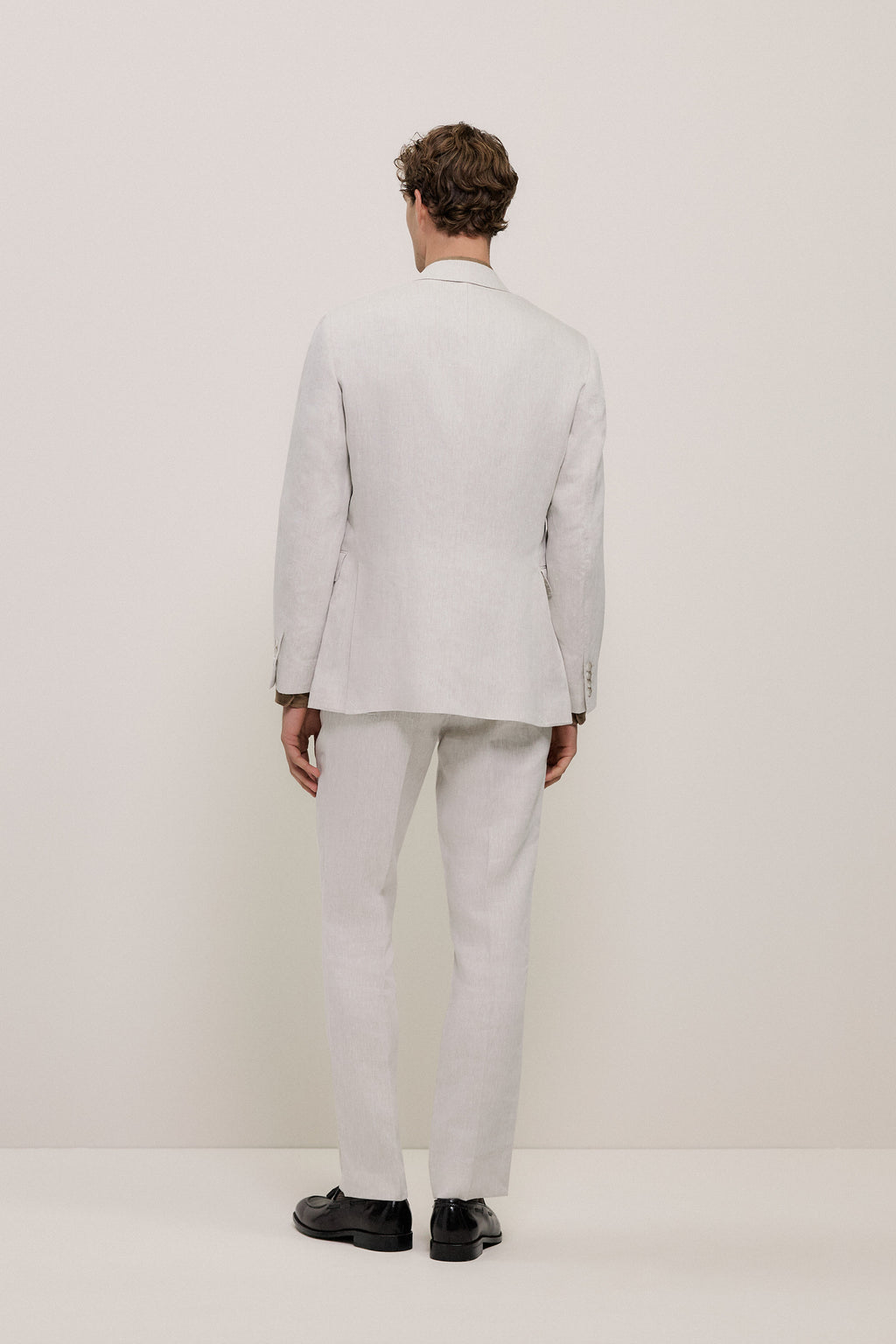 Linen Twill Double Breasted Blazer