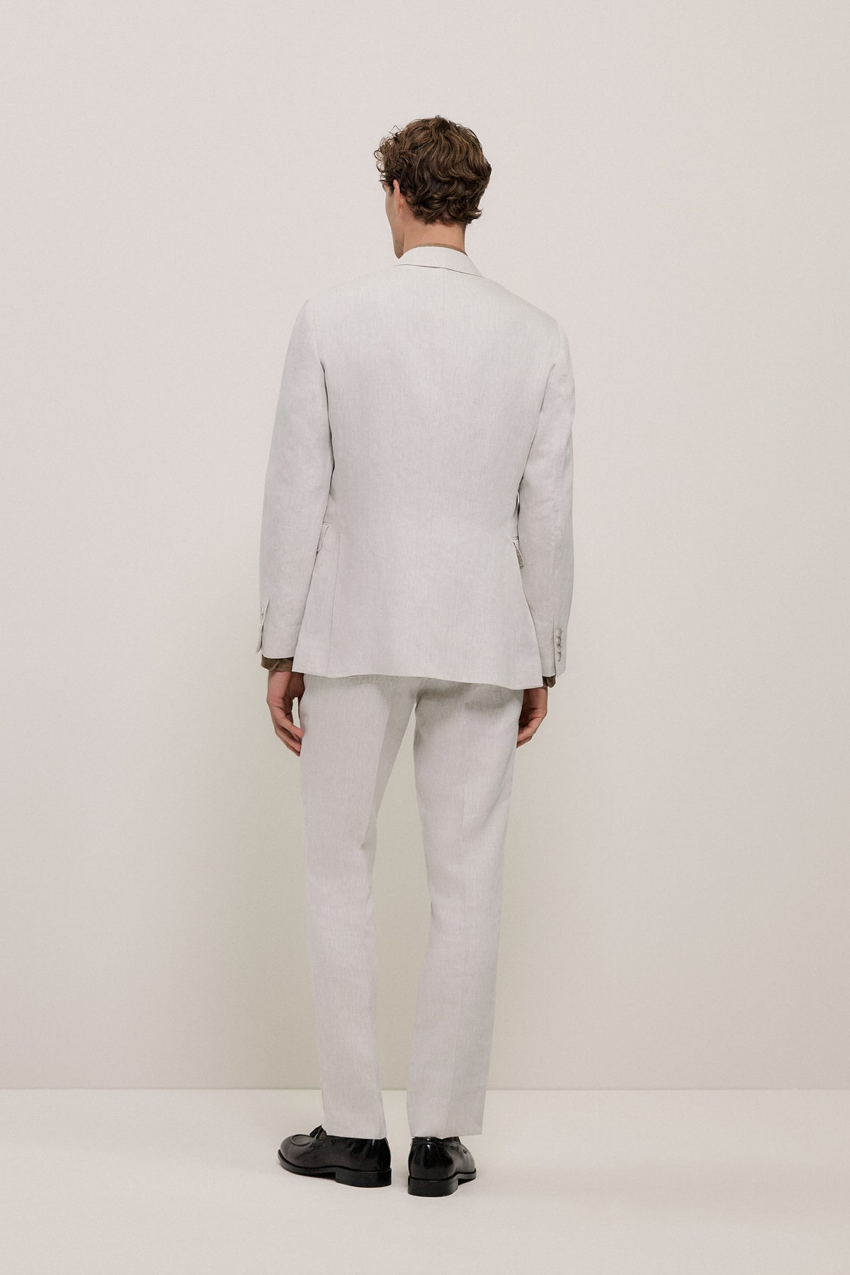 Linen Twill Double Breasted Blazer