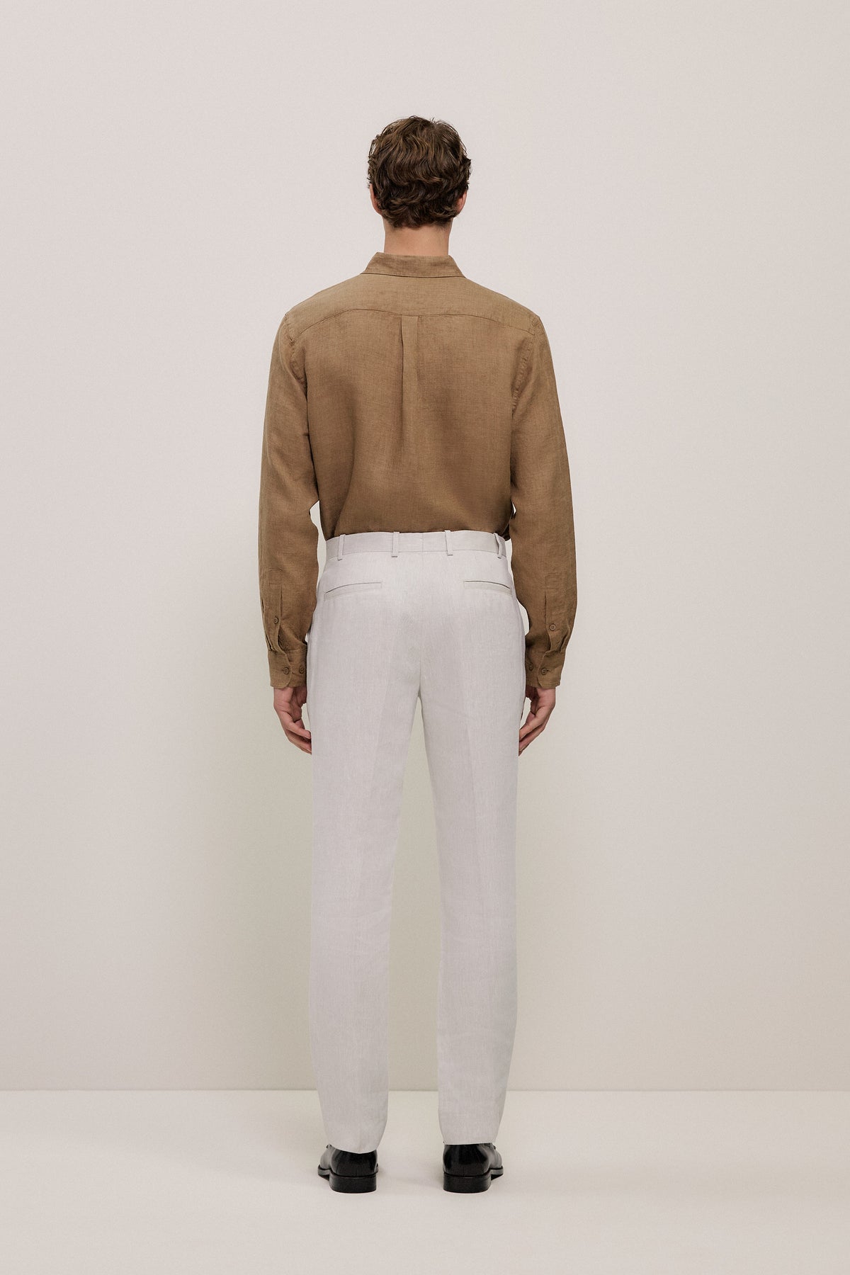 Linen Twill Straight Leg Trouser