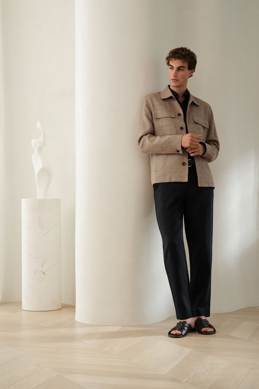 Linen Relaxed Tailored Pant