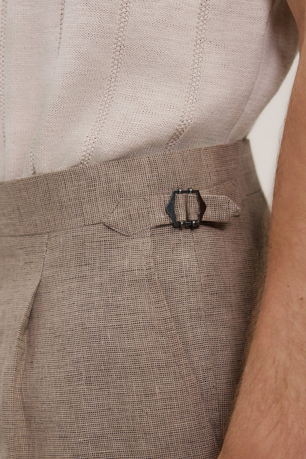 Yarn Dyed Linen Tailored Short