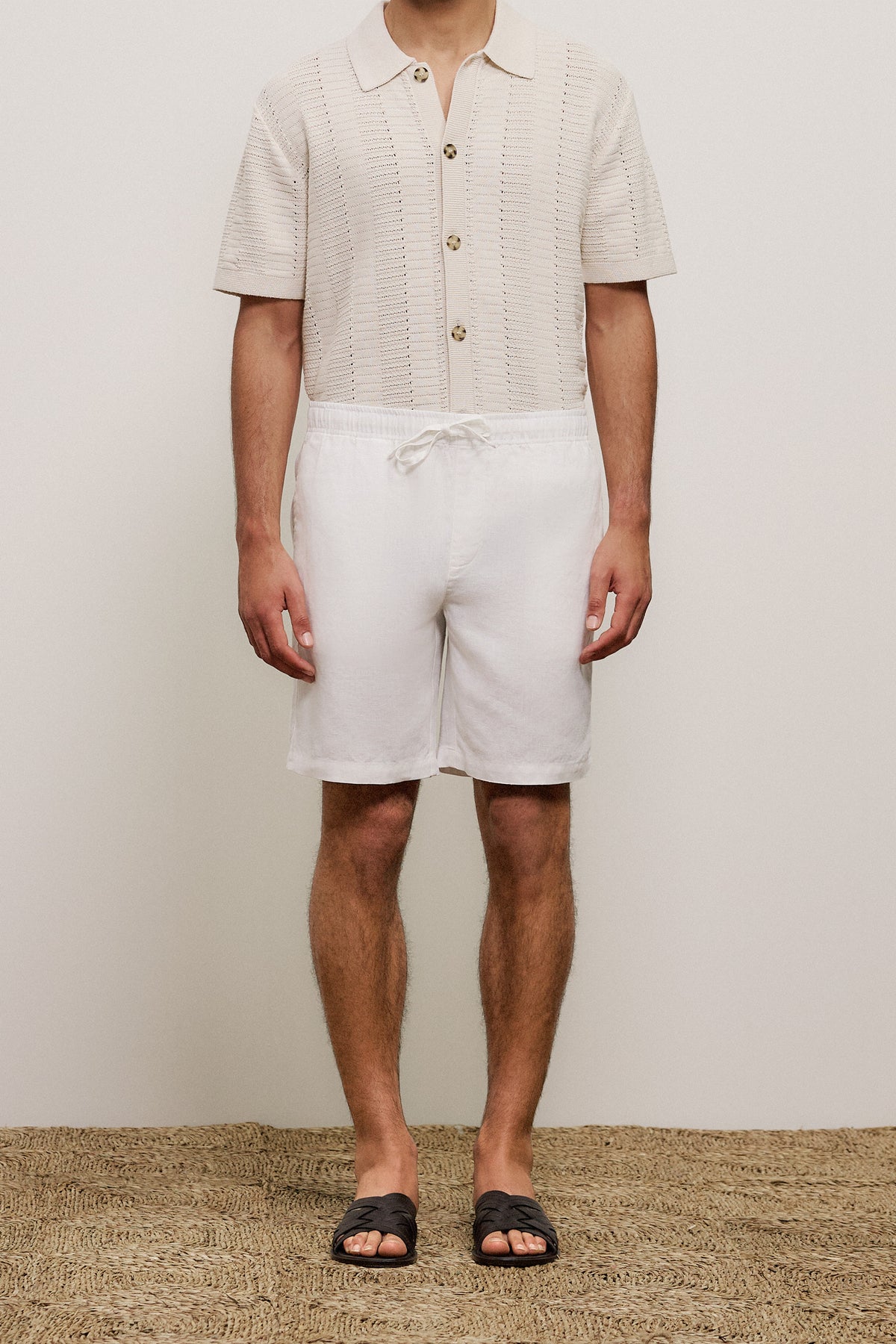 Yarn Dyed Linen Relaxed Short