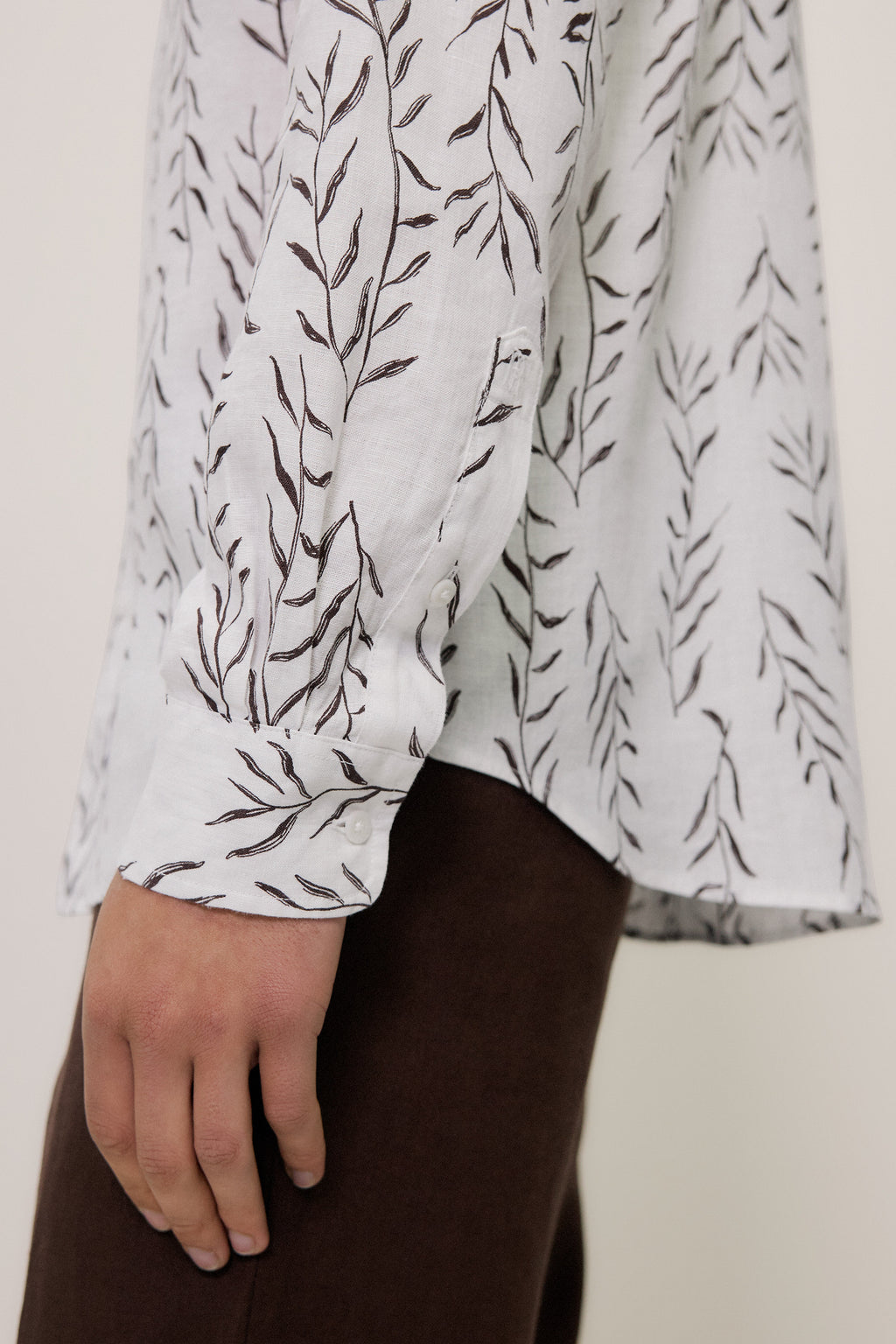 Rowan Regular Fit Linen Long Sleeve Shirt