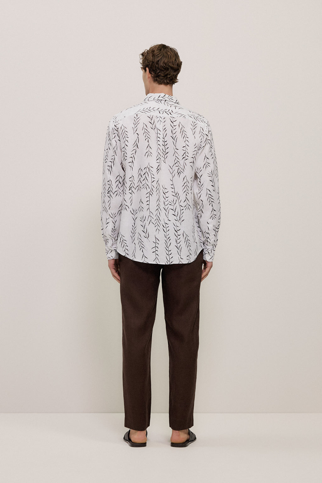 Rowan Regular Fit Linen Long Sleeve Shirt