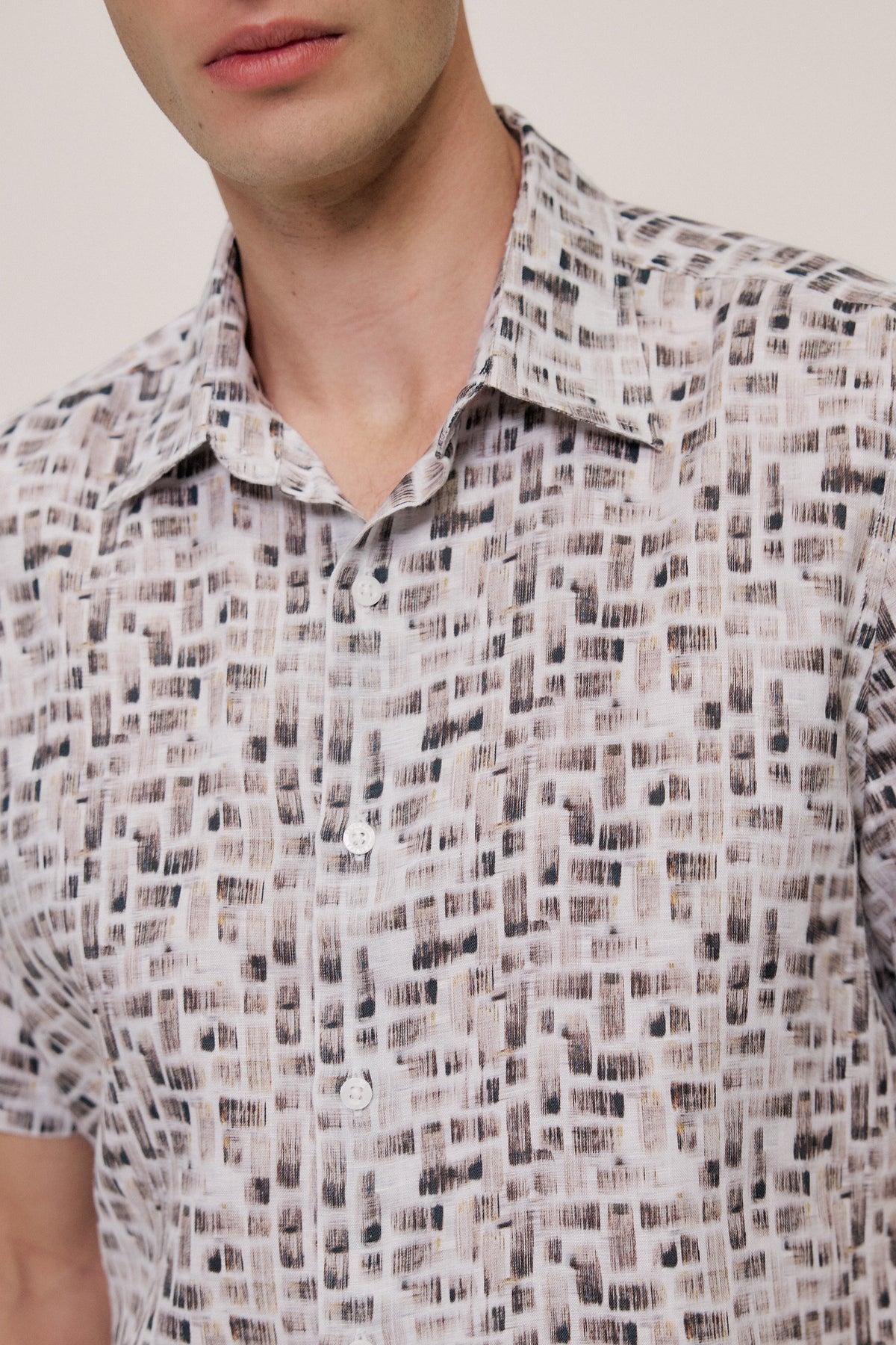 Rift Regular Fit Linen Short Sleeve Shirt