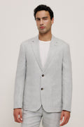 Linen Herringbone Blazer