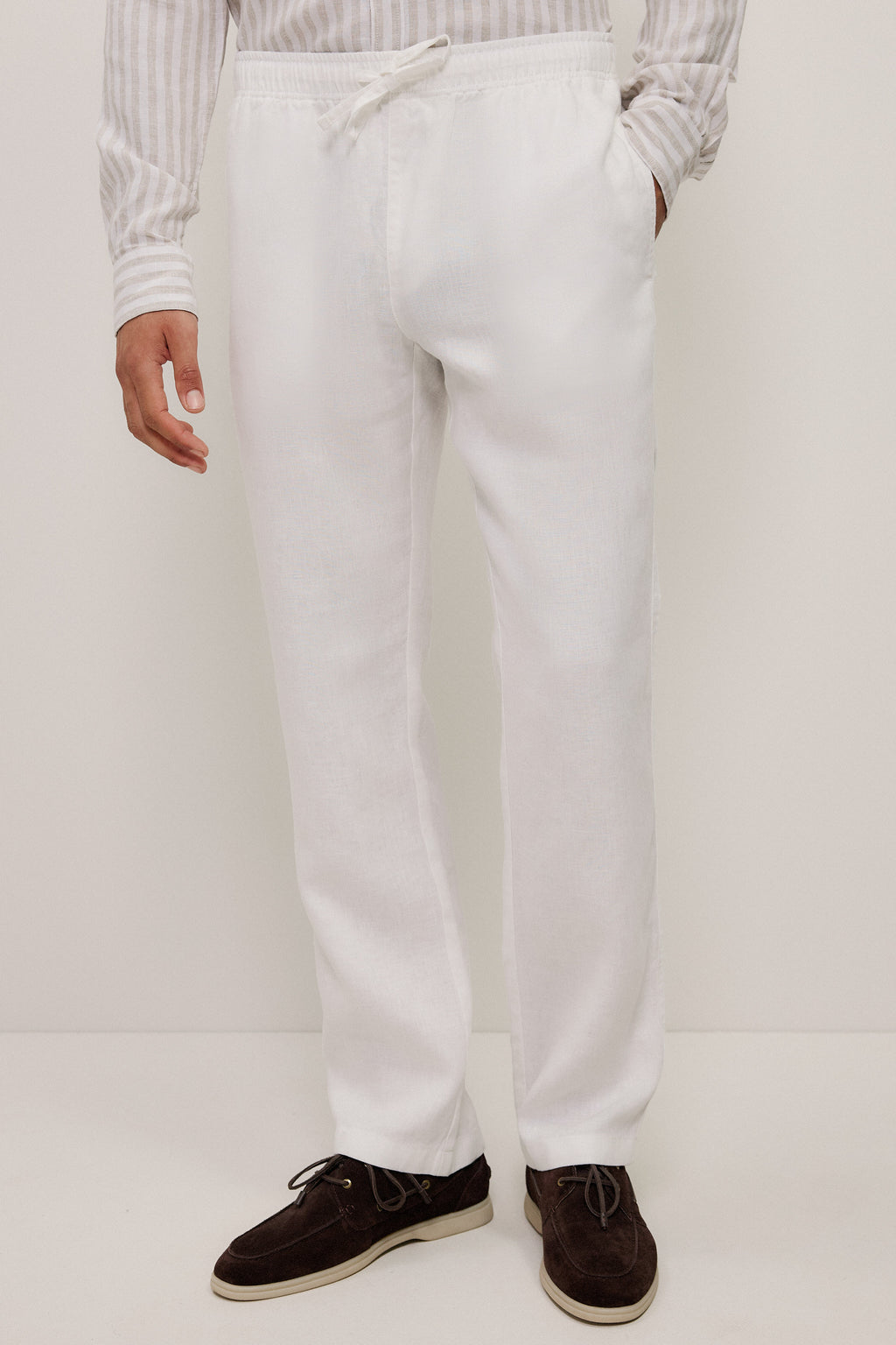 Linen Relaxed Drawcord Pant