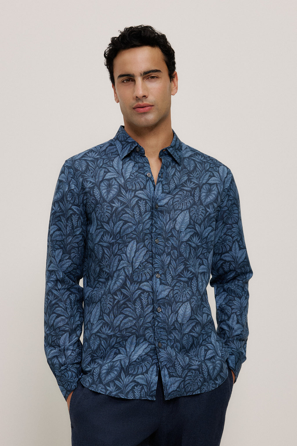 Grove Linen Cotton Long Sleeve Shirt