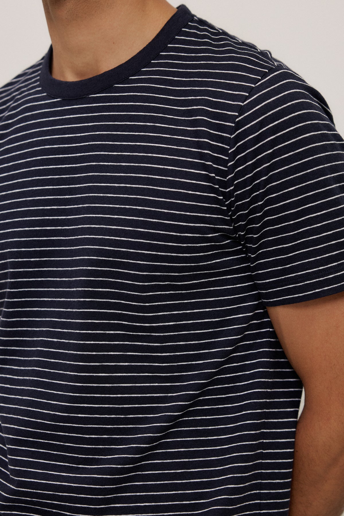 Linen Cotton Jersey Stripe T-shirt