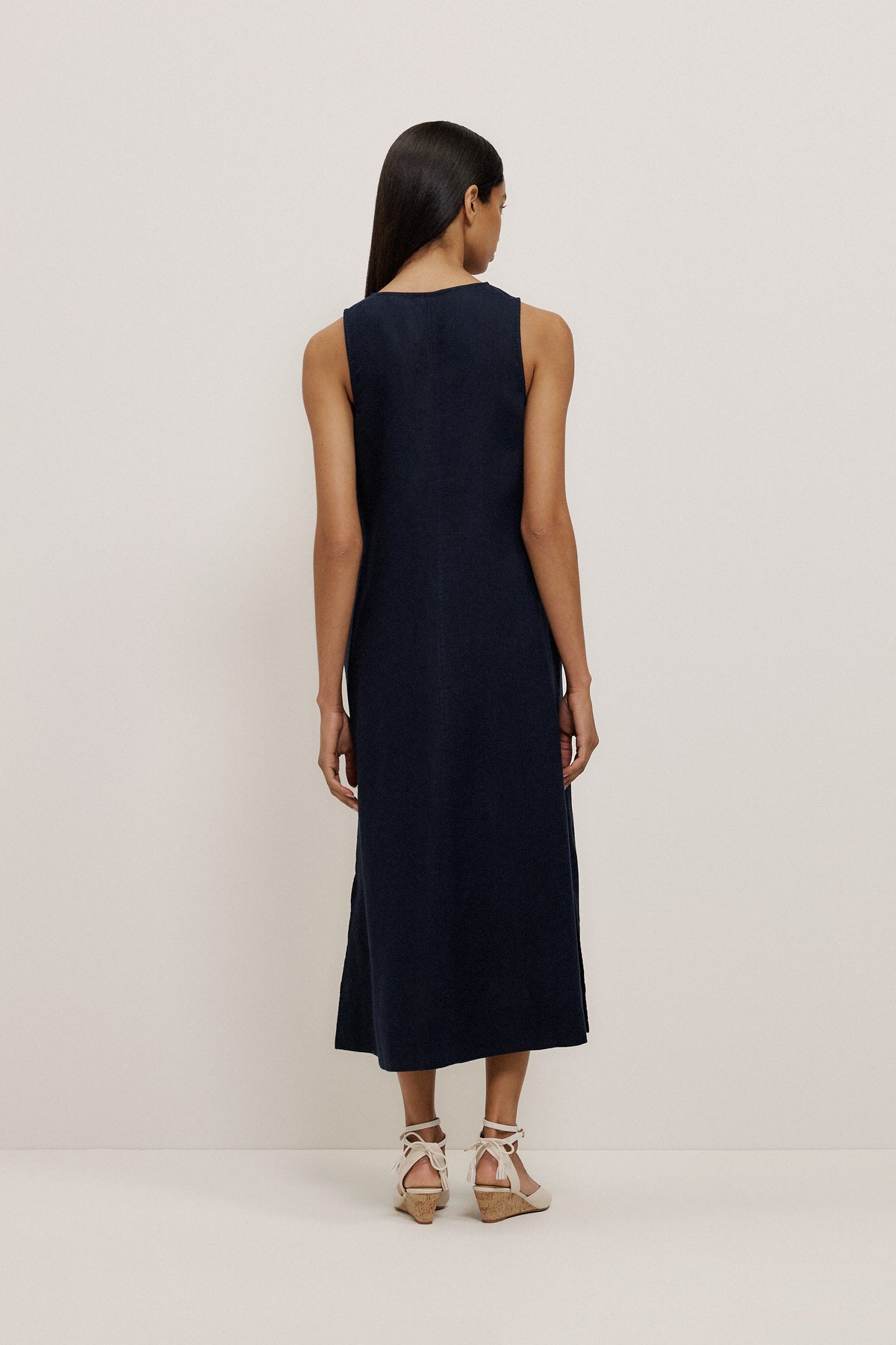 Linen Column Dress