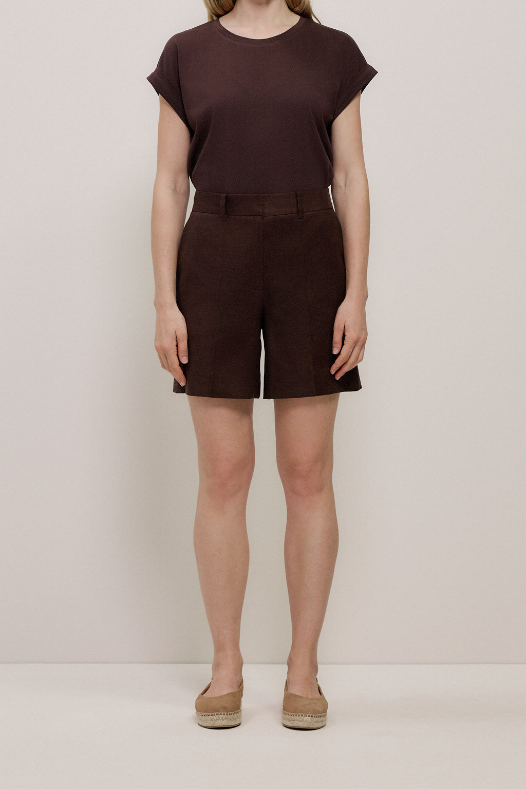 Stretch Linen Blend Short