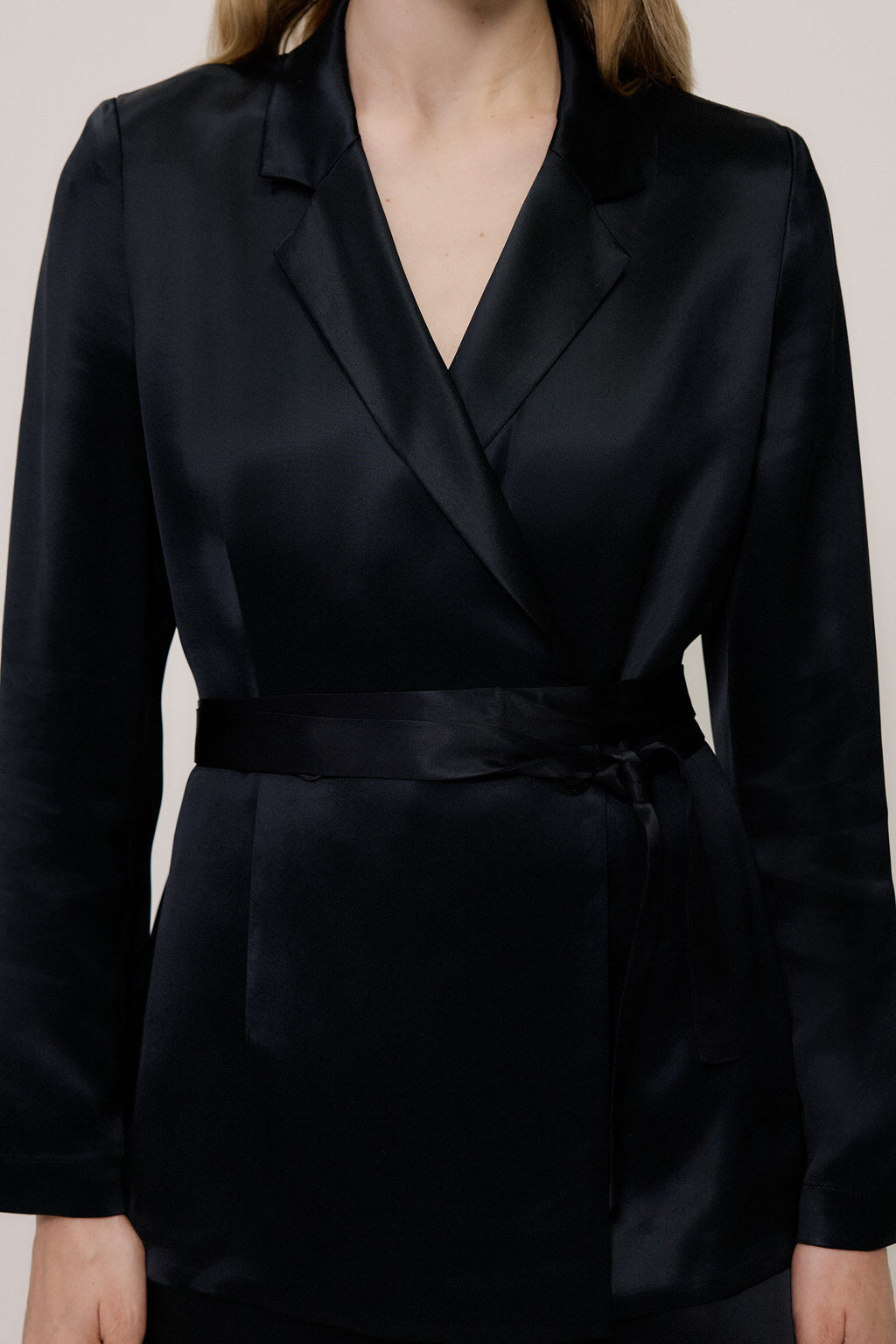 Satin Relaxed Tailored Jacket