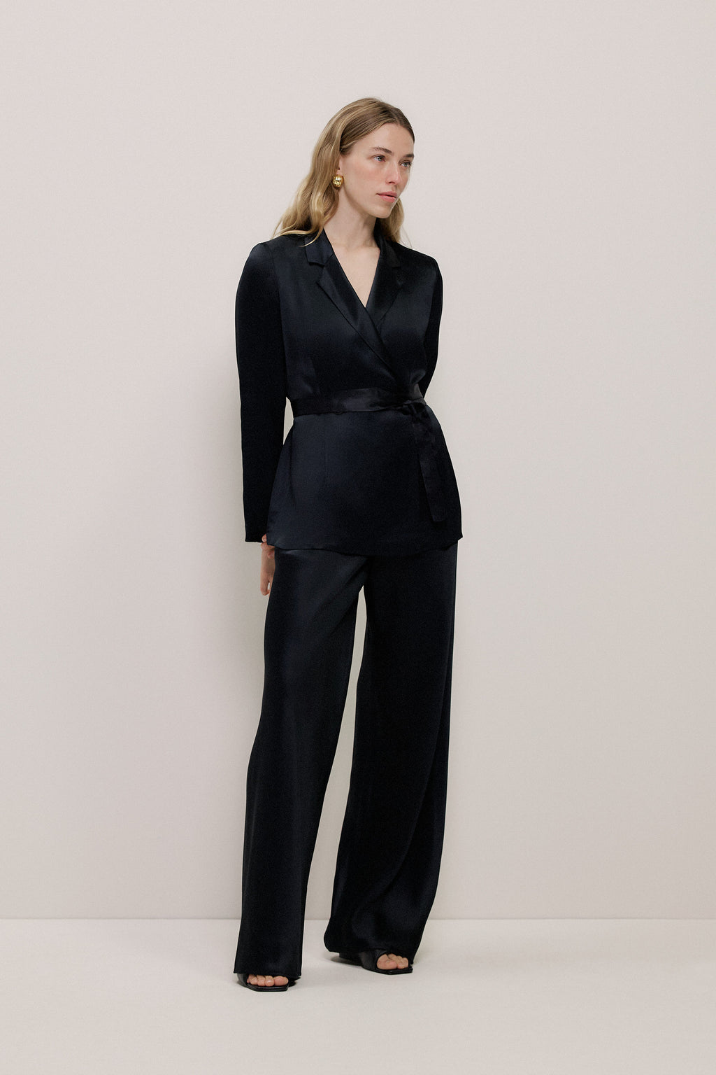 Satin Relaxed Tailored Jacket
