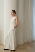 Linen Cotton Pinstripe Pant