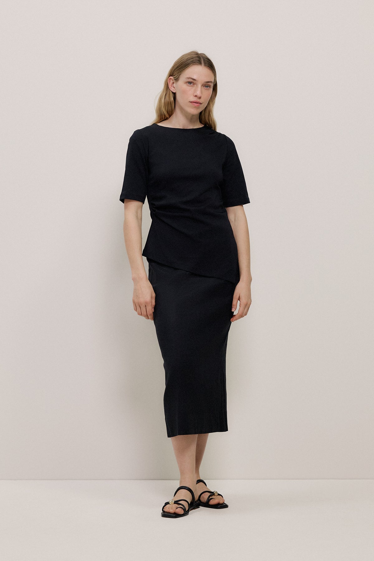 Modal Cotton Asymmetric T-shirt