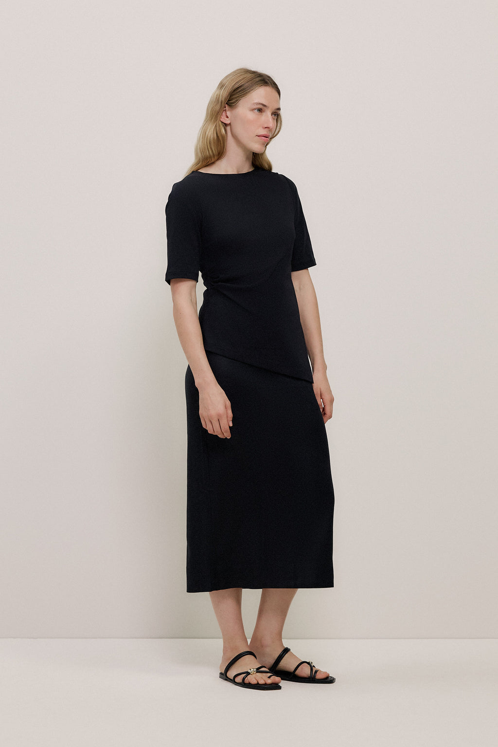Modal Cotton Asymmetric T-shirt