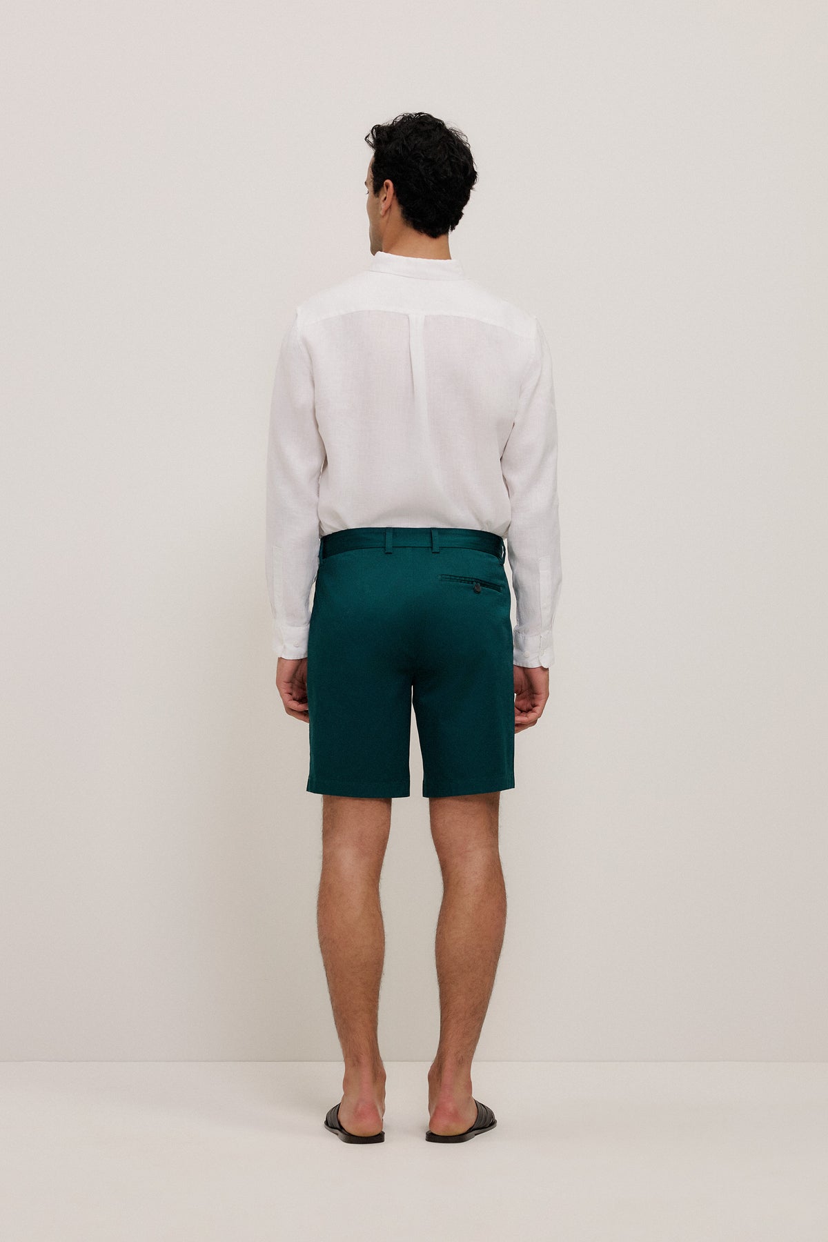 Stretch Cotton Sateen Short