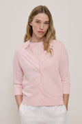 Linen Cotton Collared Cardigan