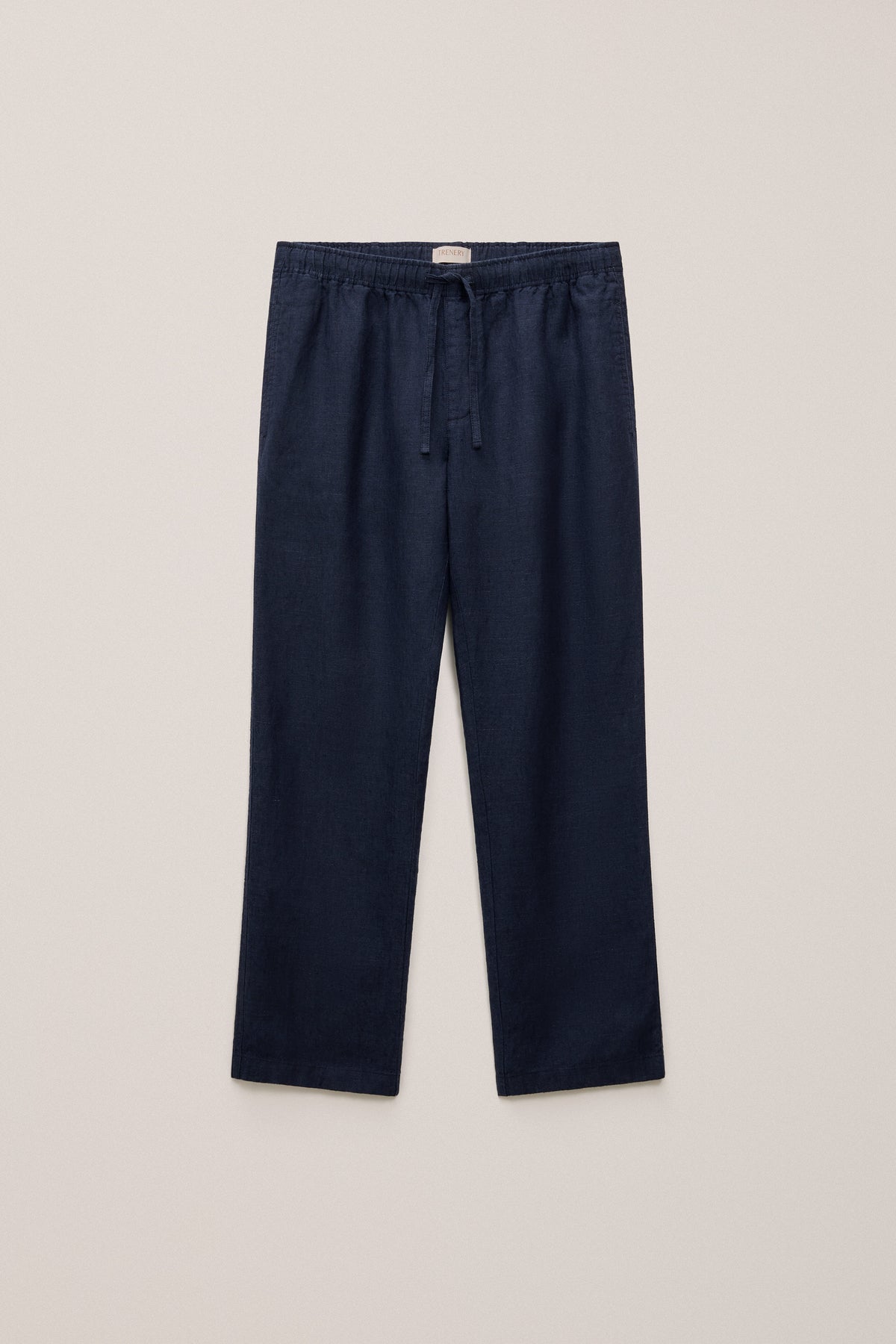 Yarn Dyed Linen Relaxed Drawcord Pant