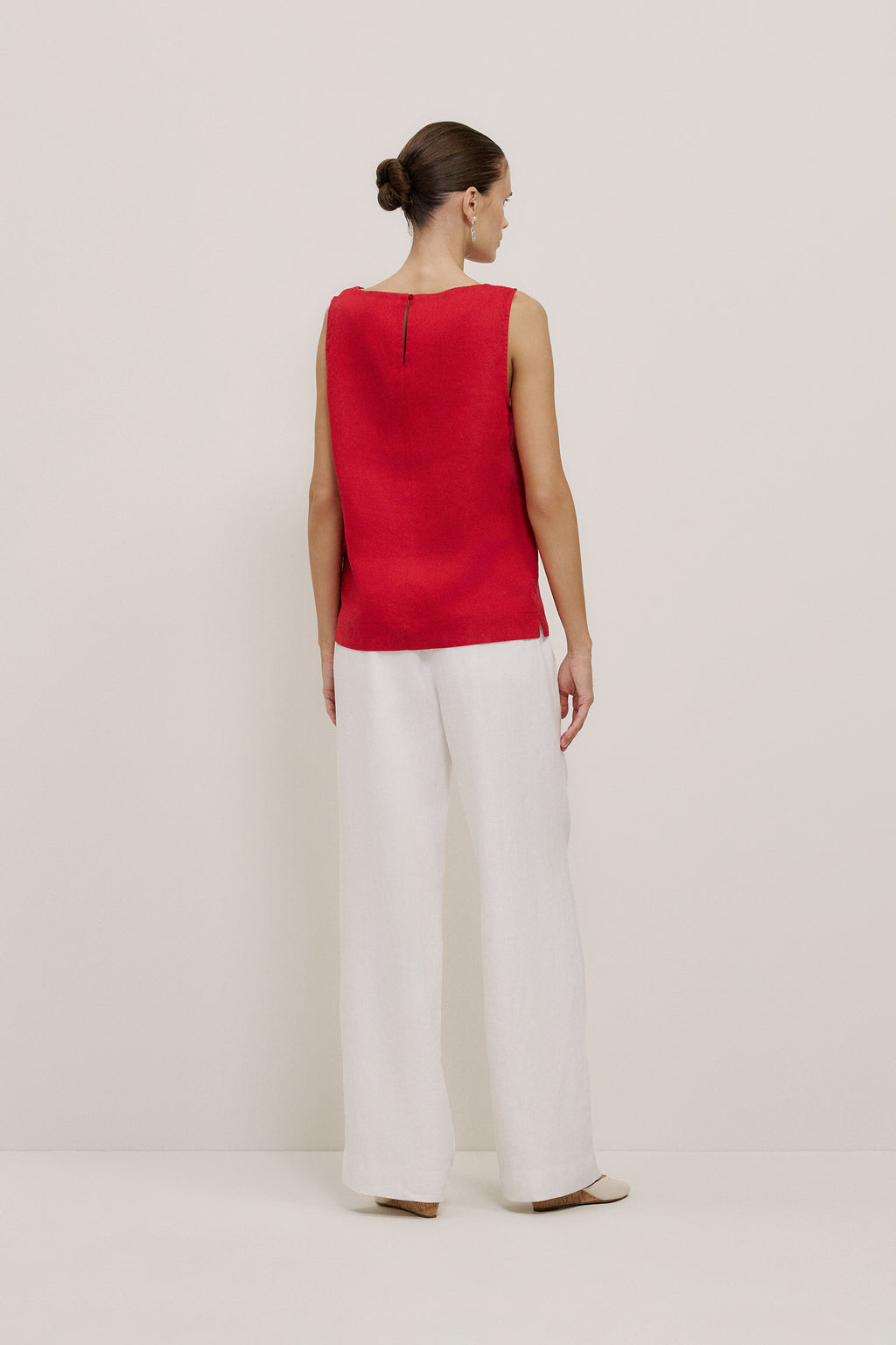 Linen Boatneck Tank