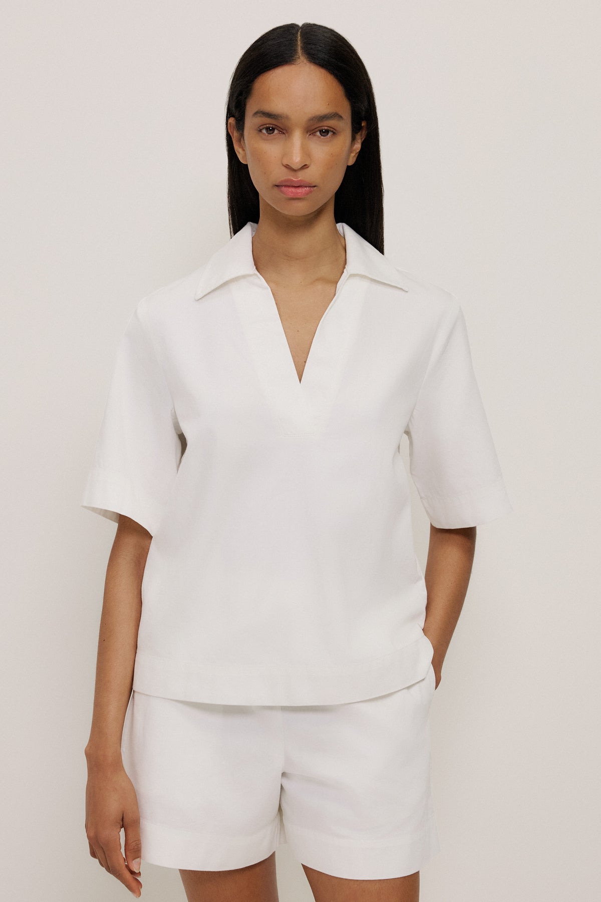 Soft Denim Popover Shirt