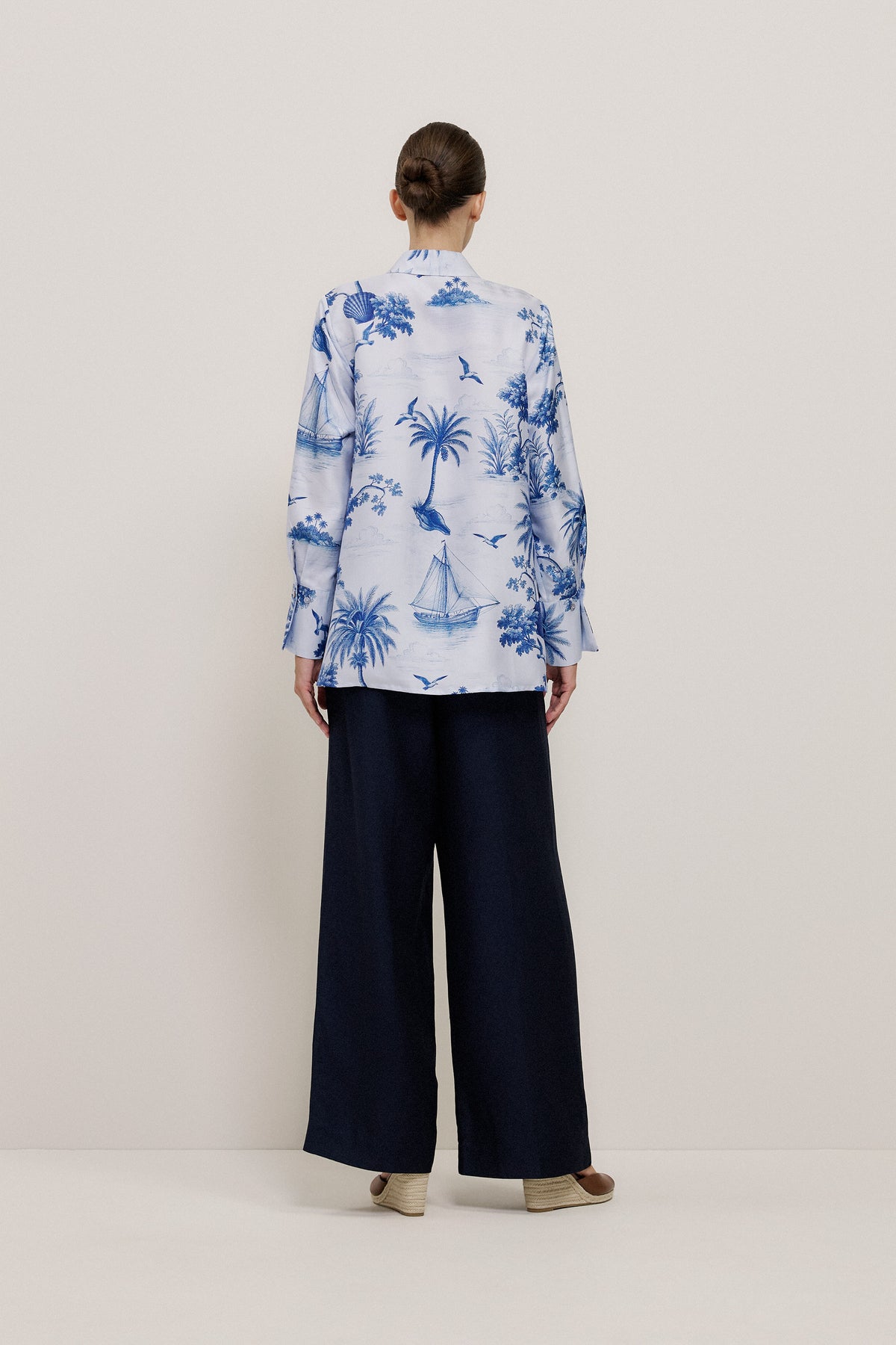 Toile Print Silk Shirt