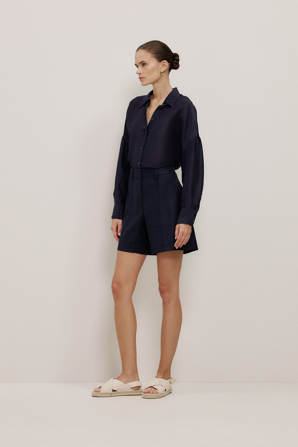 Linen Silk Relaxed Shirt