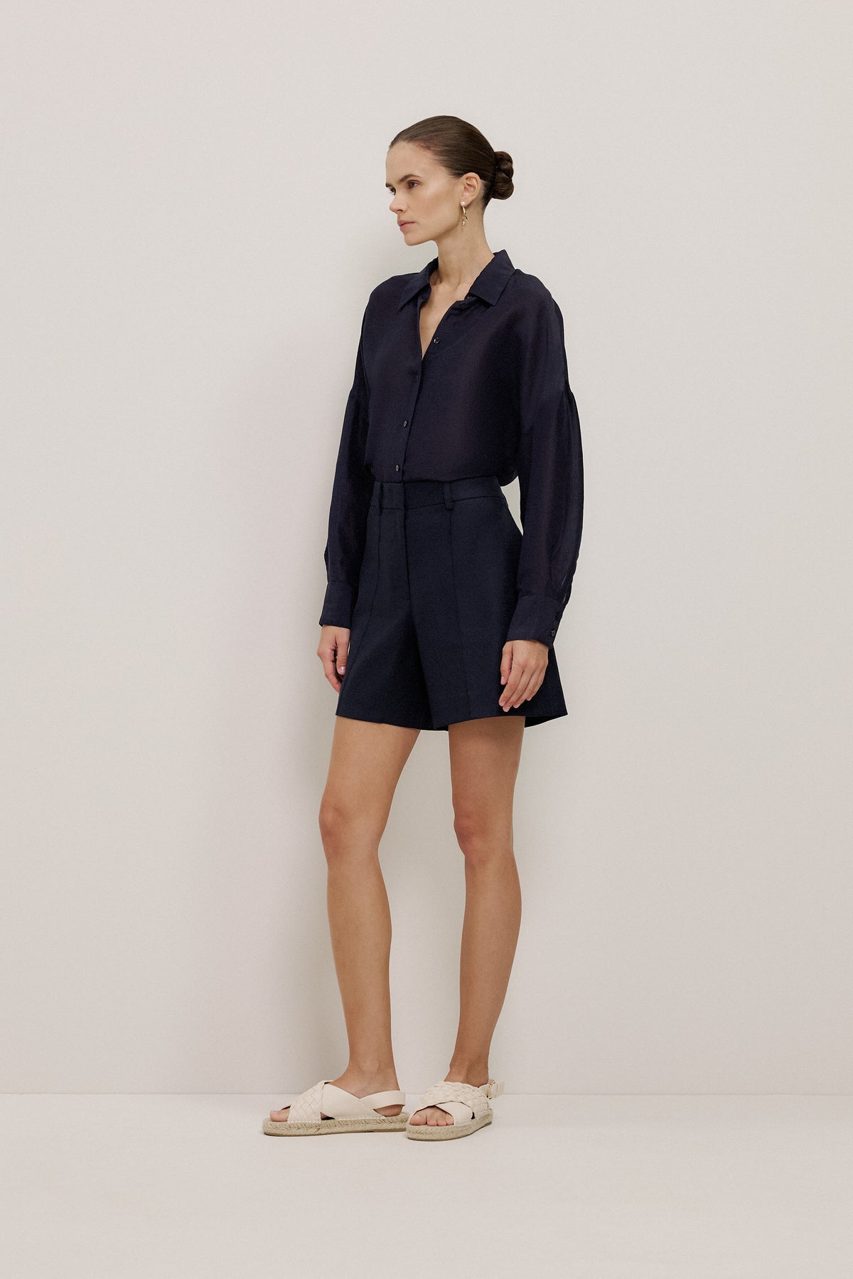 Linen Silk Relaxed Shirt