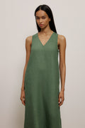 Delave Linen Column Dress