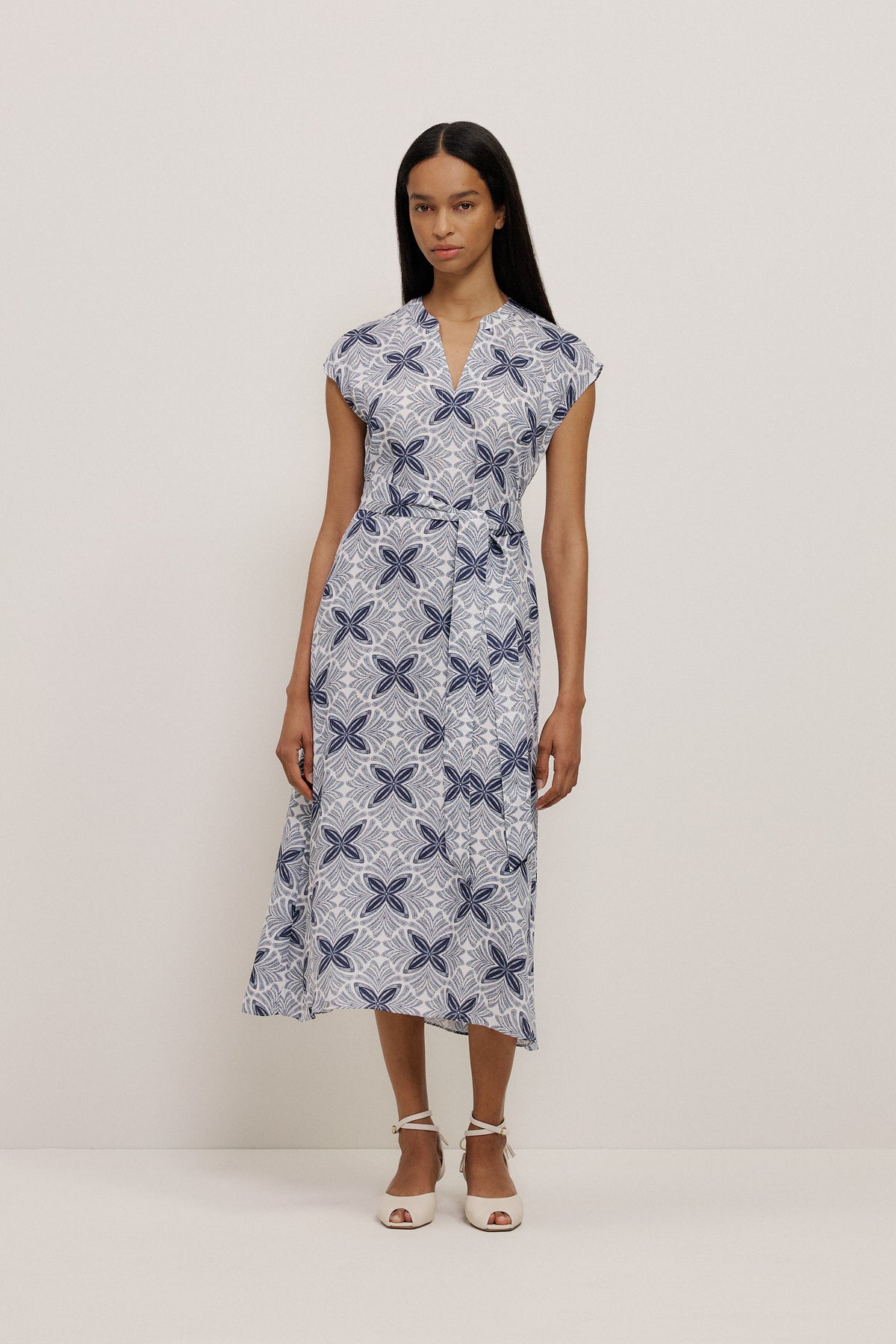 Mosaic Relaxed Popover Dress