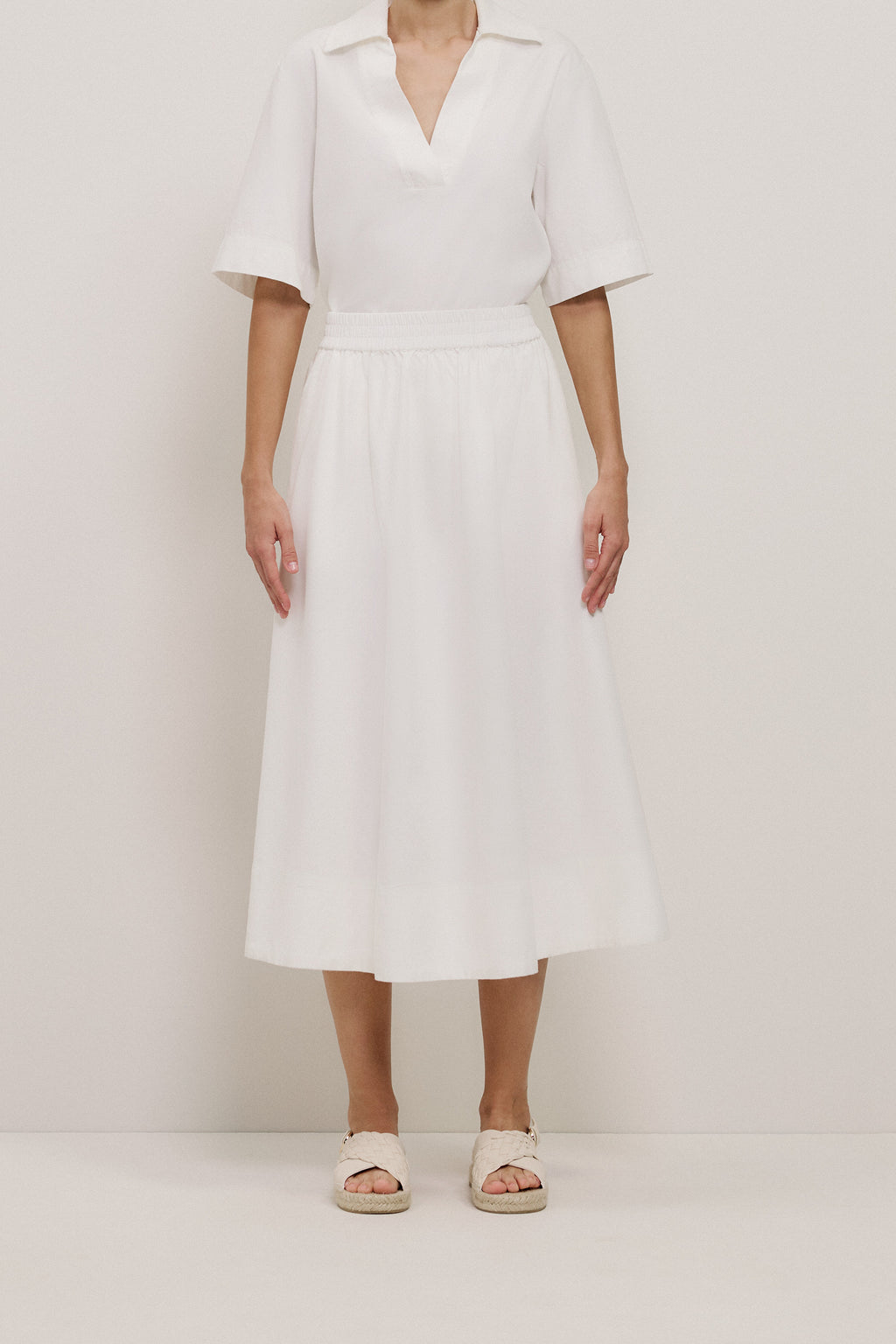 Soft Denim Pull On Skirt