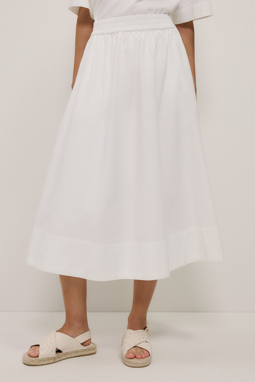 Soft Denim Pull On Skirt
