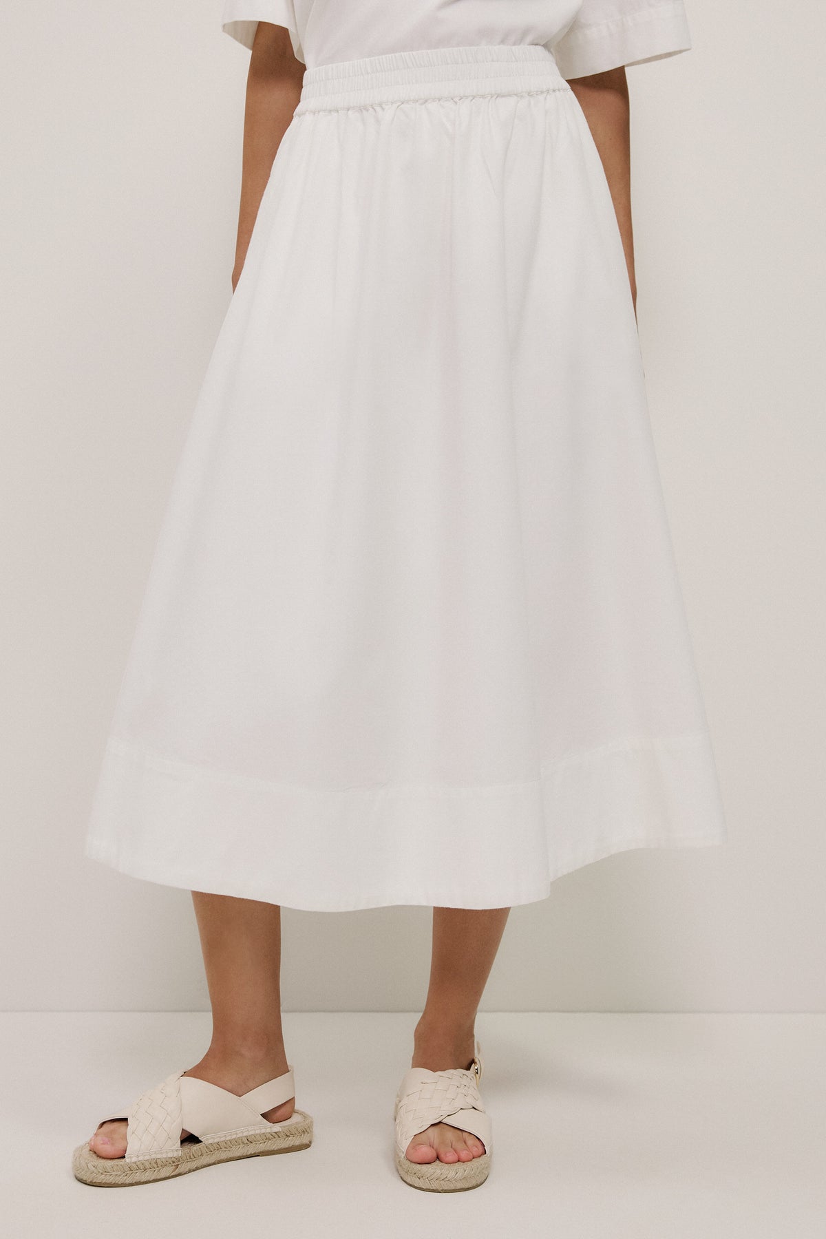 Soft Denim Pull On Skirt