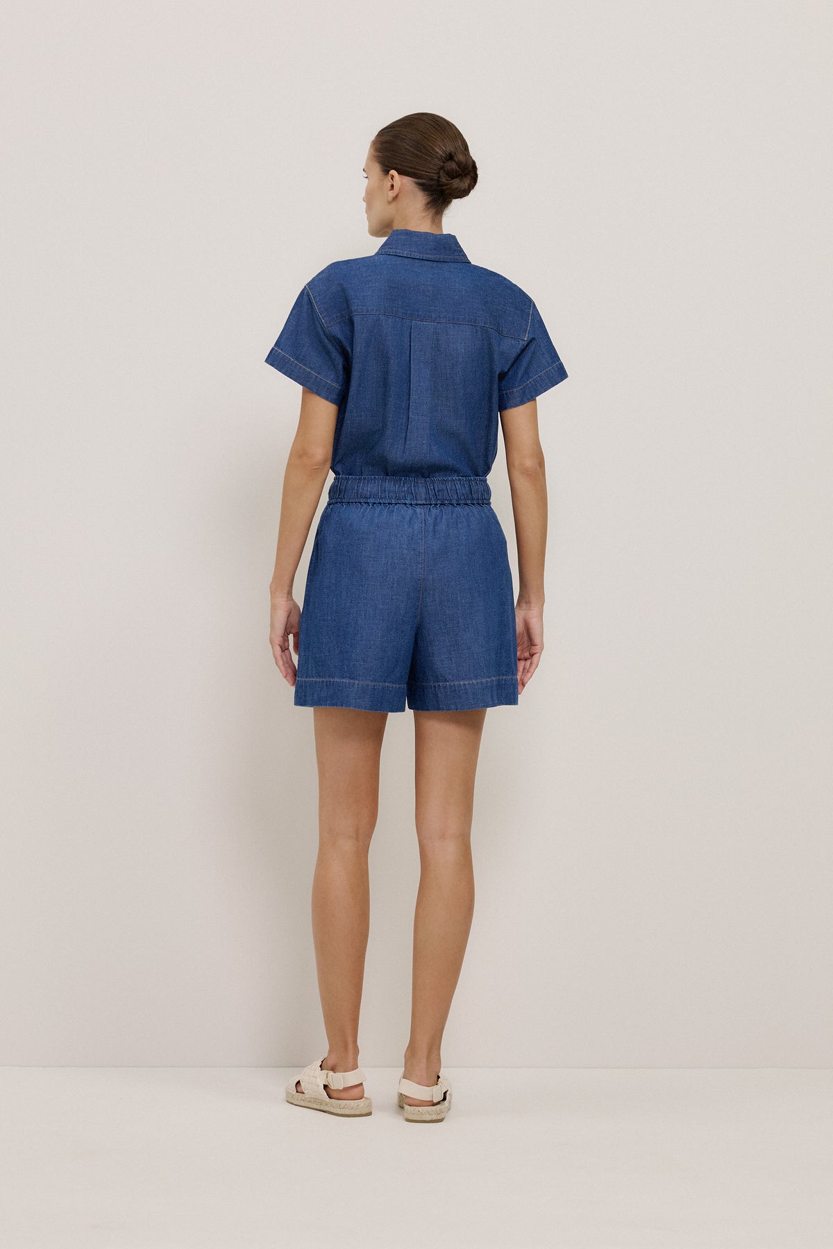 Soft Denim Drawcord Short