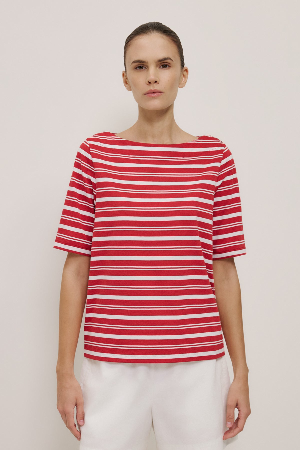 Stripe Boatneck T-shirt