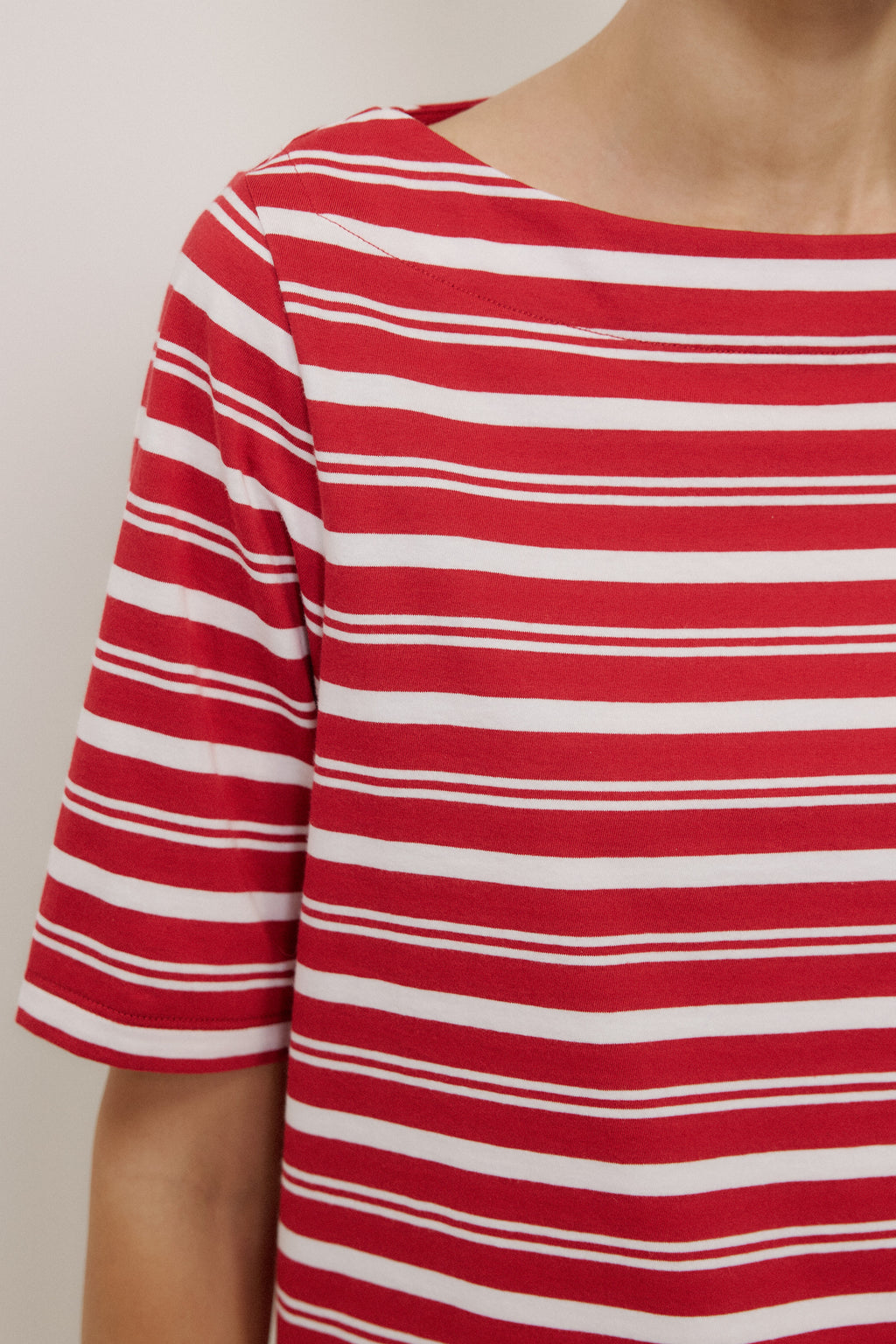 Stripe Boatneck T-shirt