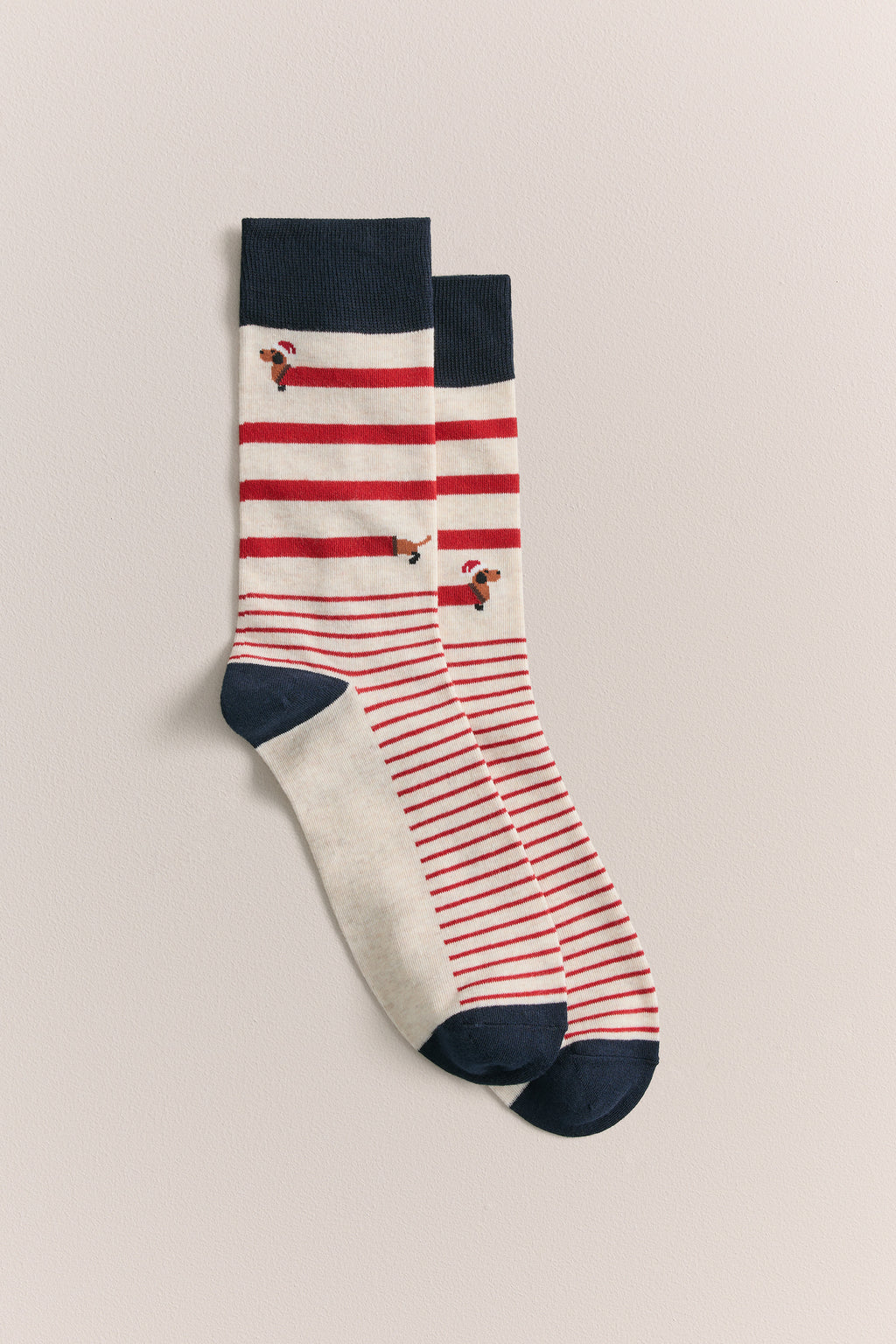 Dachshund Santa Crew Sock