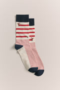 Dachshund Santa Crew Sock