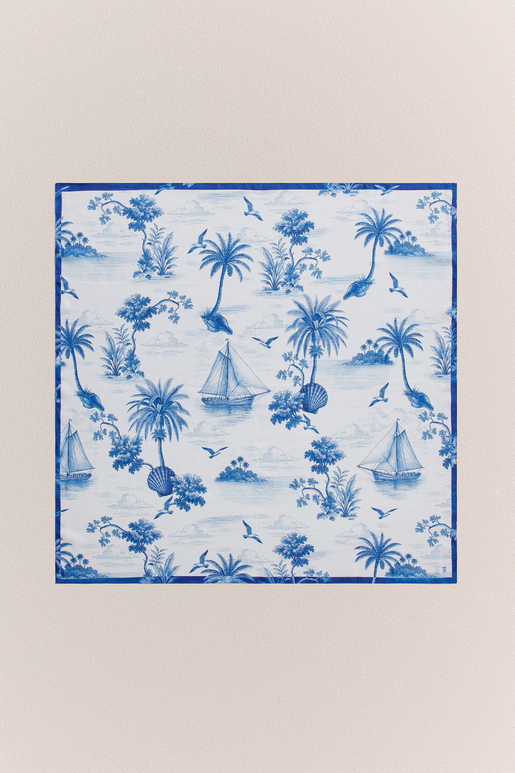 Toile Print Silk Scarf