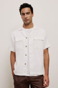 Linen Twin Pocket Short Sleeve Shirt