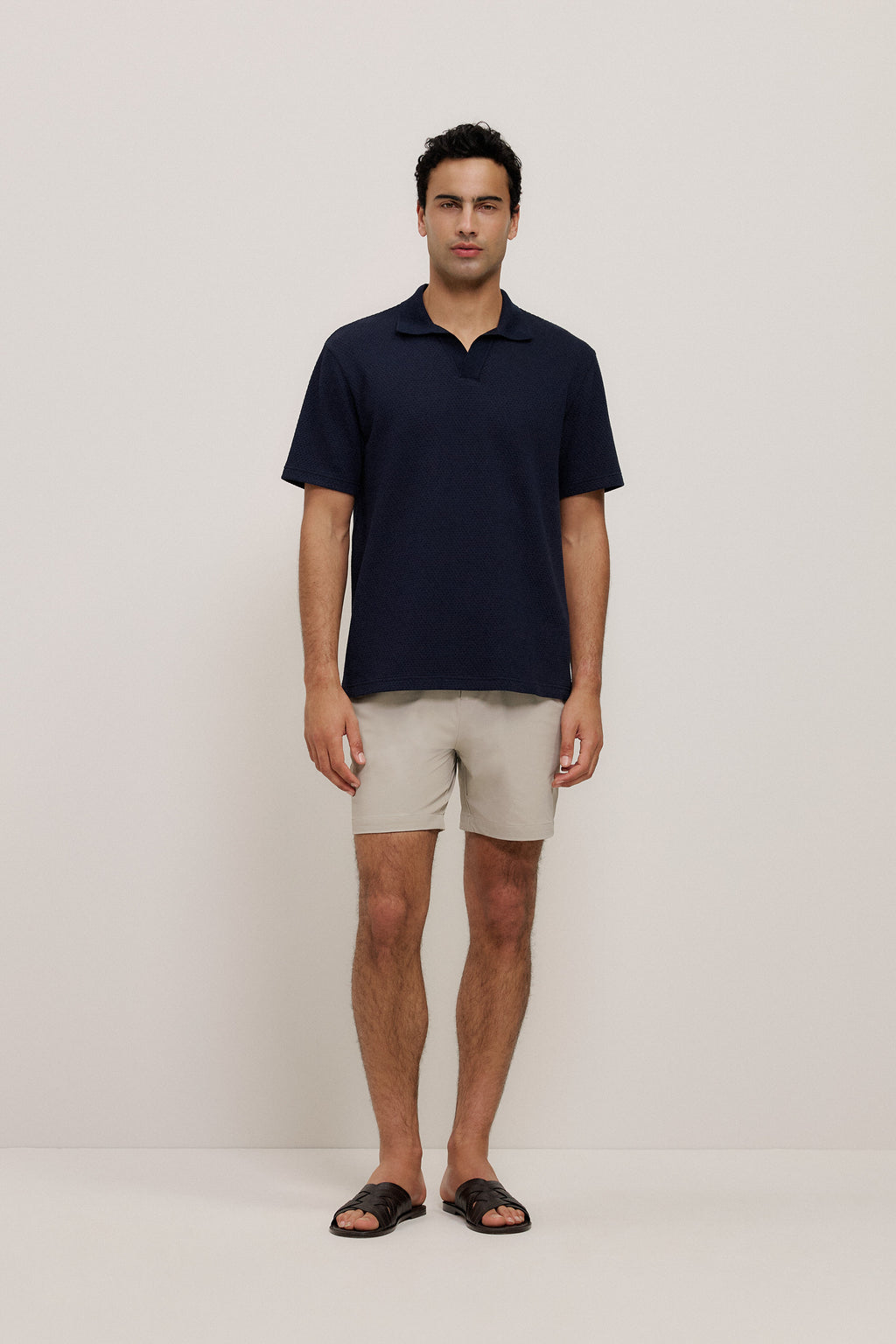 Jacquard Diamond Stitch Polo