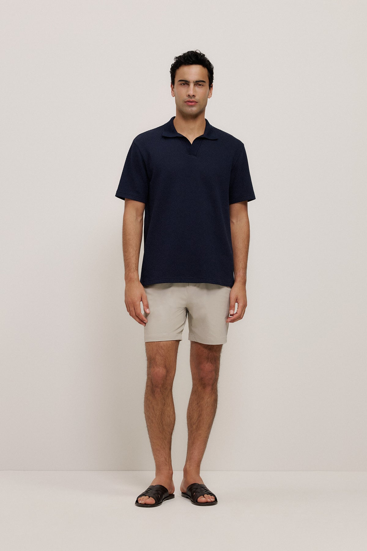 Jacquard Diamond Stitch Polo
