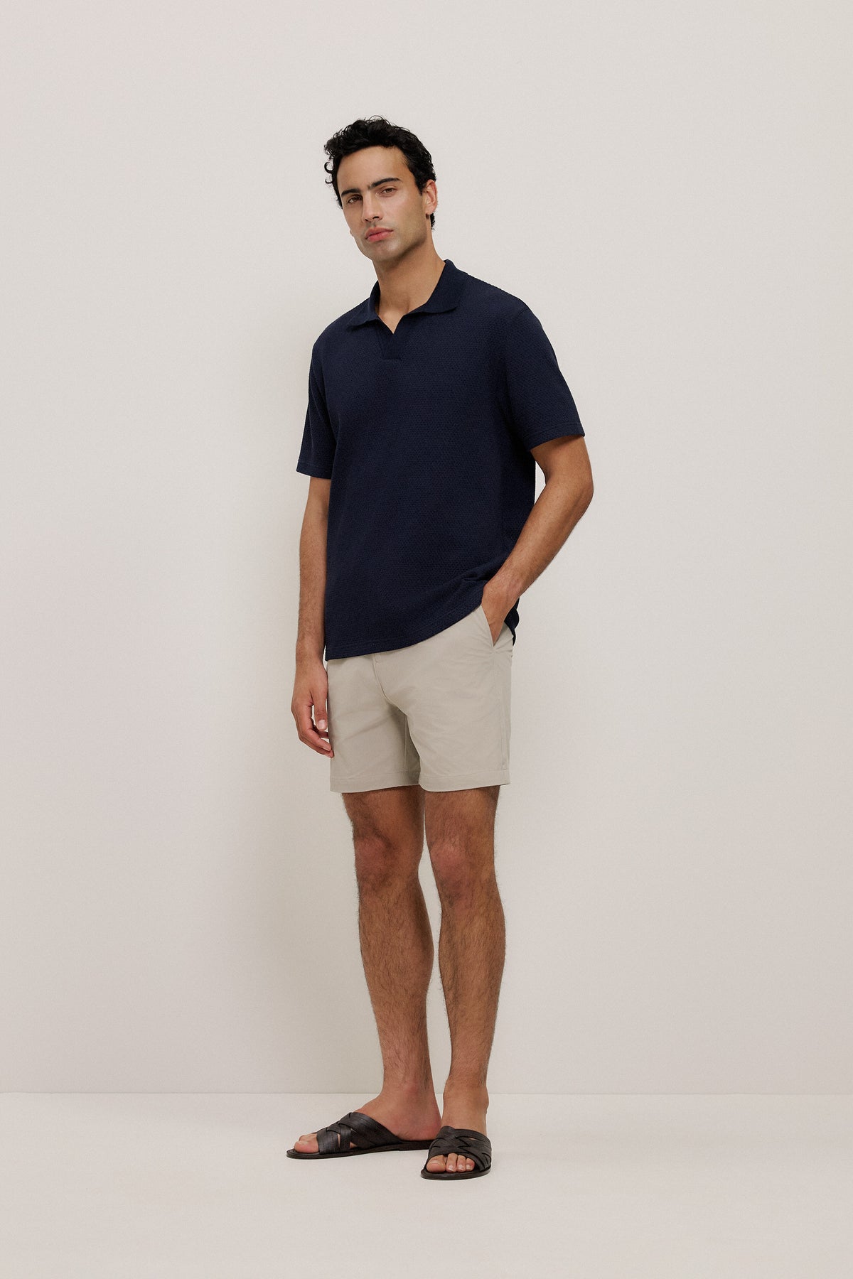 Jacquard Diamond Stitch Polo