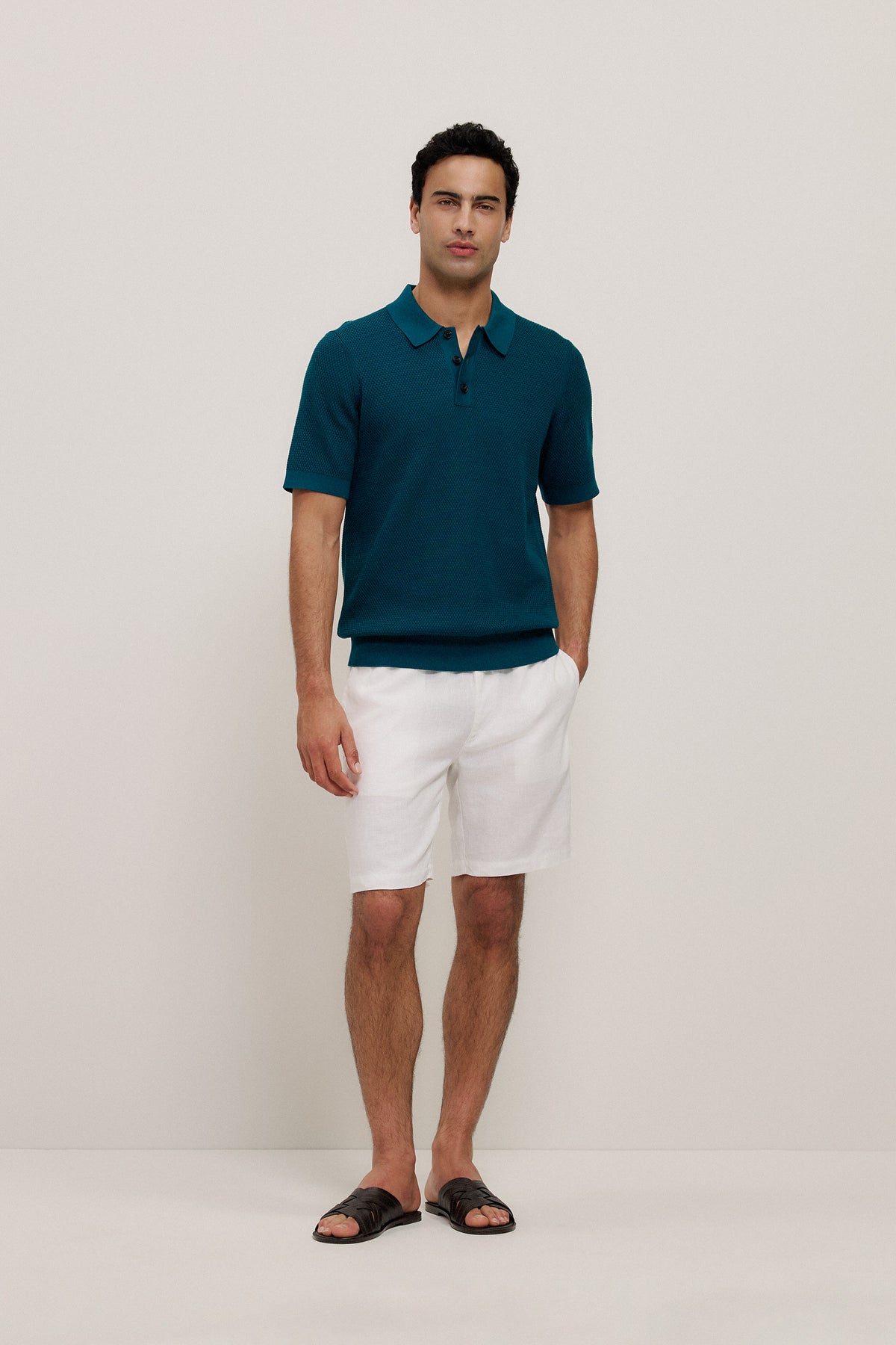 Cotton Texture Knit Polo