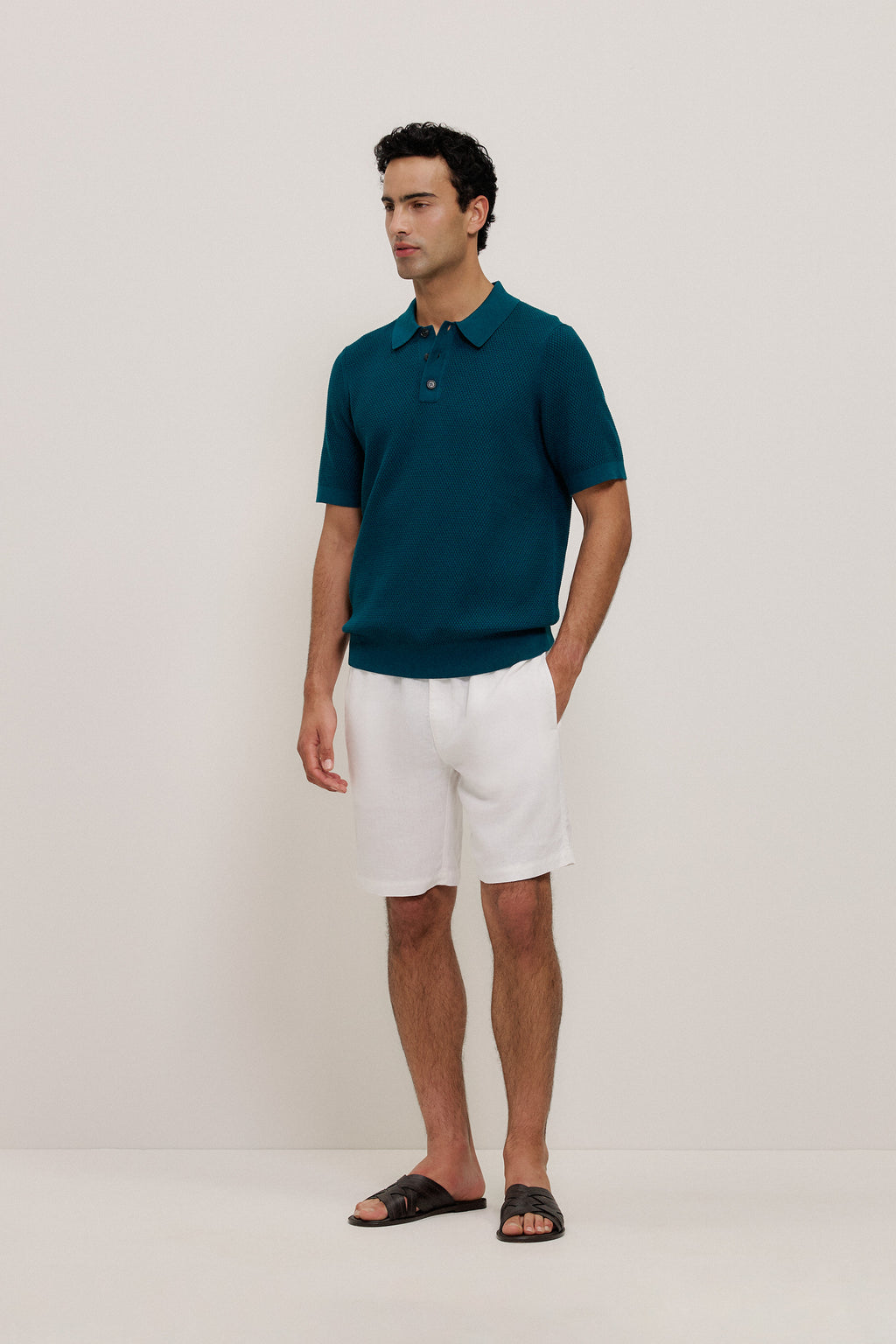 Cotton Texture Knit Polo