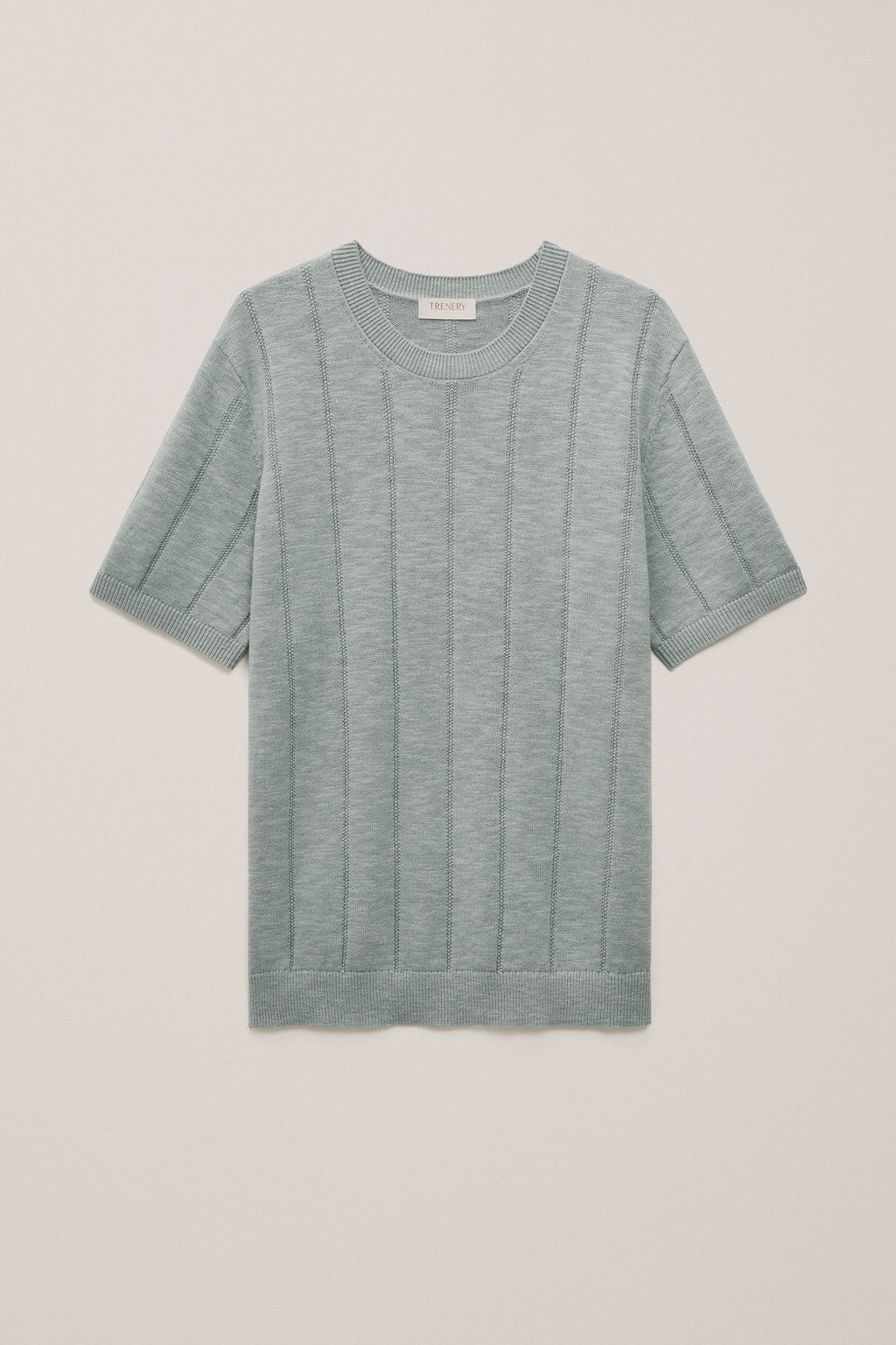 Linen Cotton Slub Knit T-shirt
